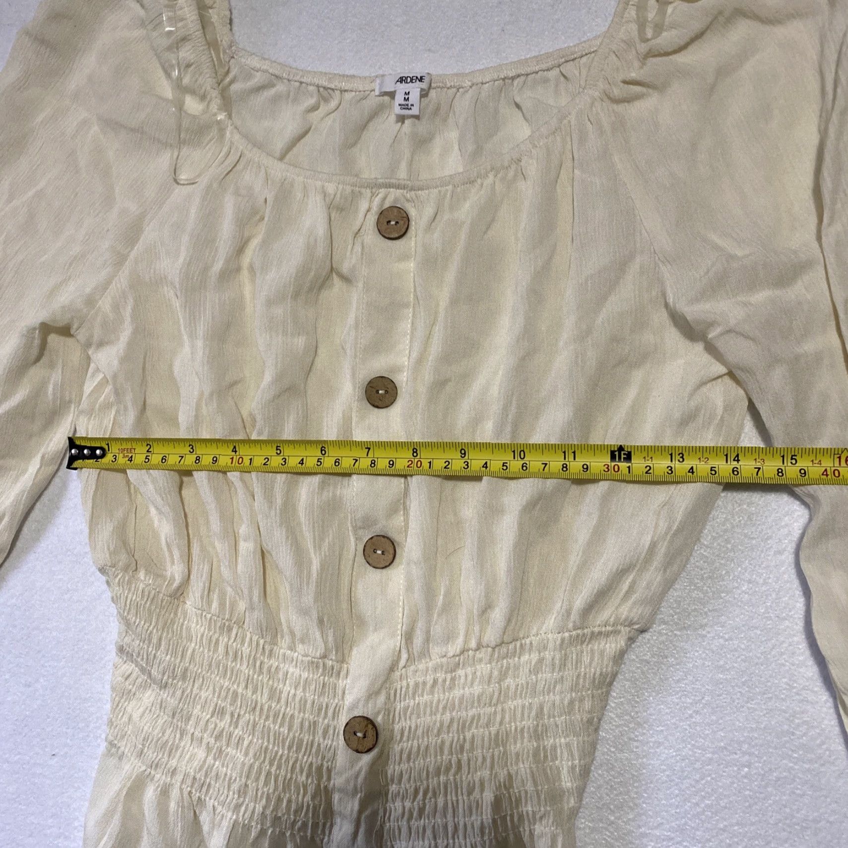 Vintage Ardene Shirt Blouse Women’s M White 100% Cotton Boat Neck Short Sleeve Top Ladies Medium Regular Fit Casual Sexy Lightweight Modern Theme Size M / US 6-8 / IT 42-44 - 3 Thumbnail