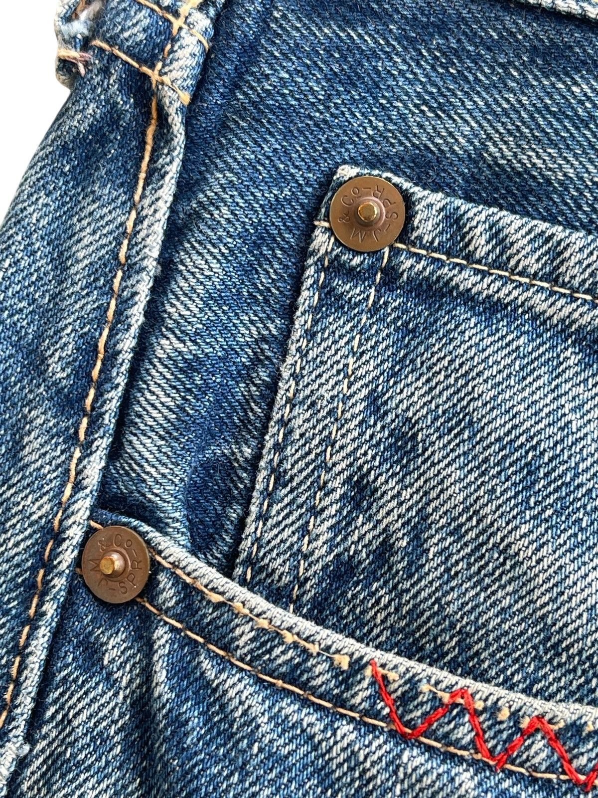 The Real McCoy's Joe McCOY Patchwork Selvedge Denim Size US 32 / EU 48 - 6 Thumbnail