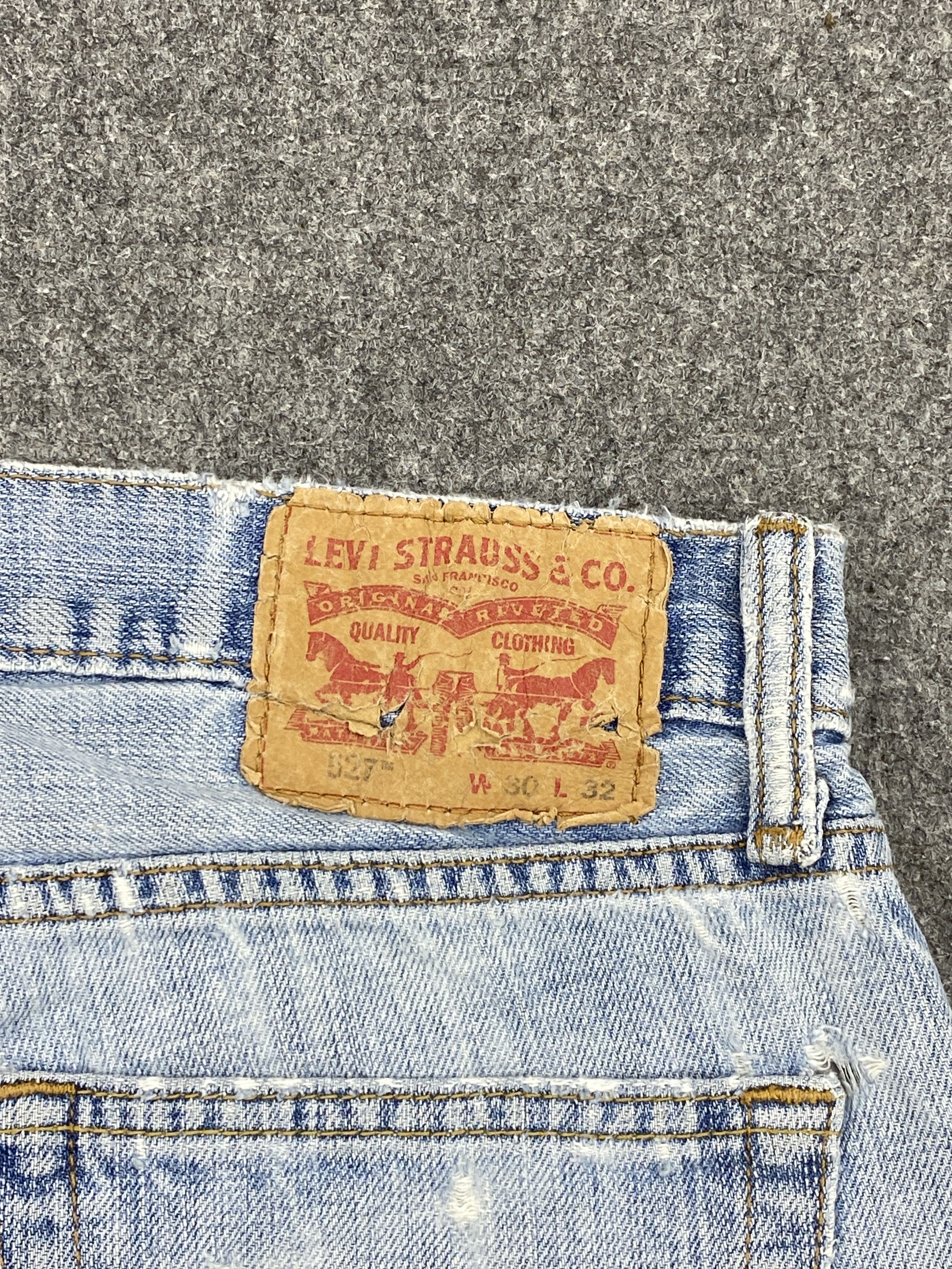 Levi's Distressed Vintage Levis 527 Flared Bootcut Denim DP2707 Size US 28 / EU 44 - 5 Thumbnail