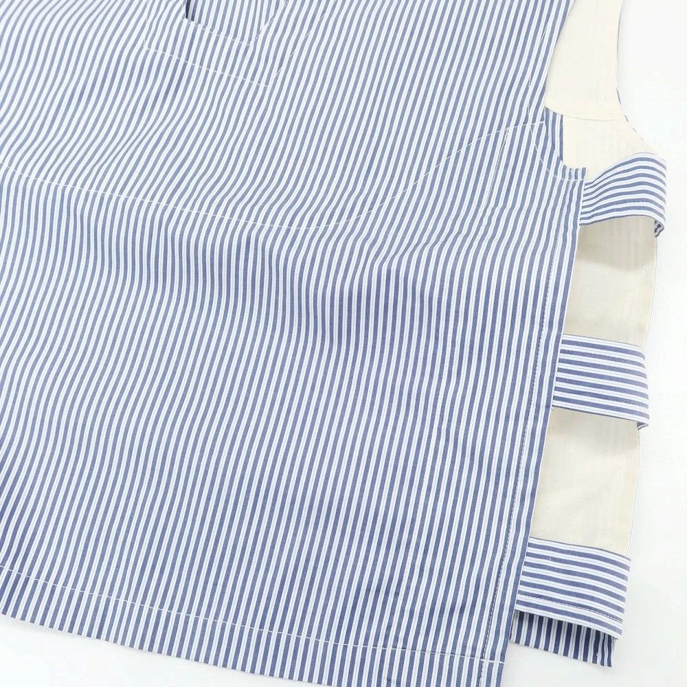 Comme des Garcons SHIRT Vest Cotton Striped Pullover Strap Side Design Navy x White Size US S / EU 44-46 / 1 - 5 Thumbnail