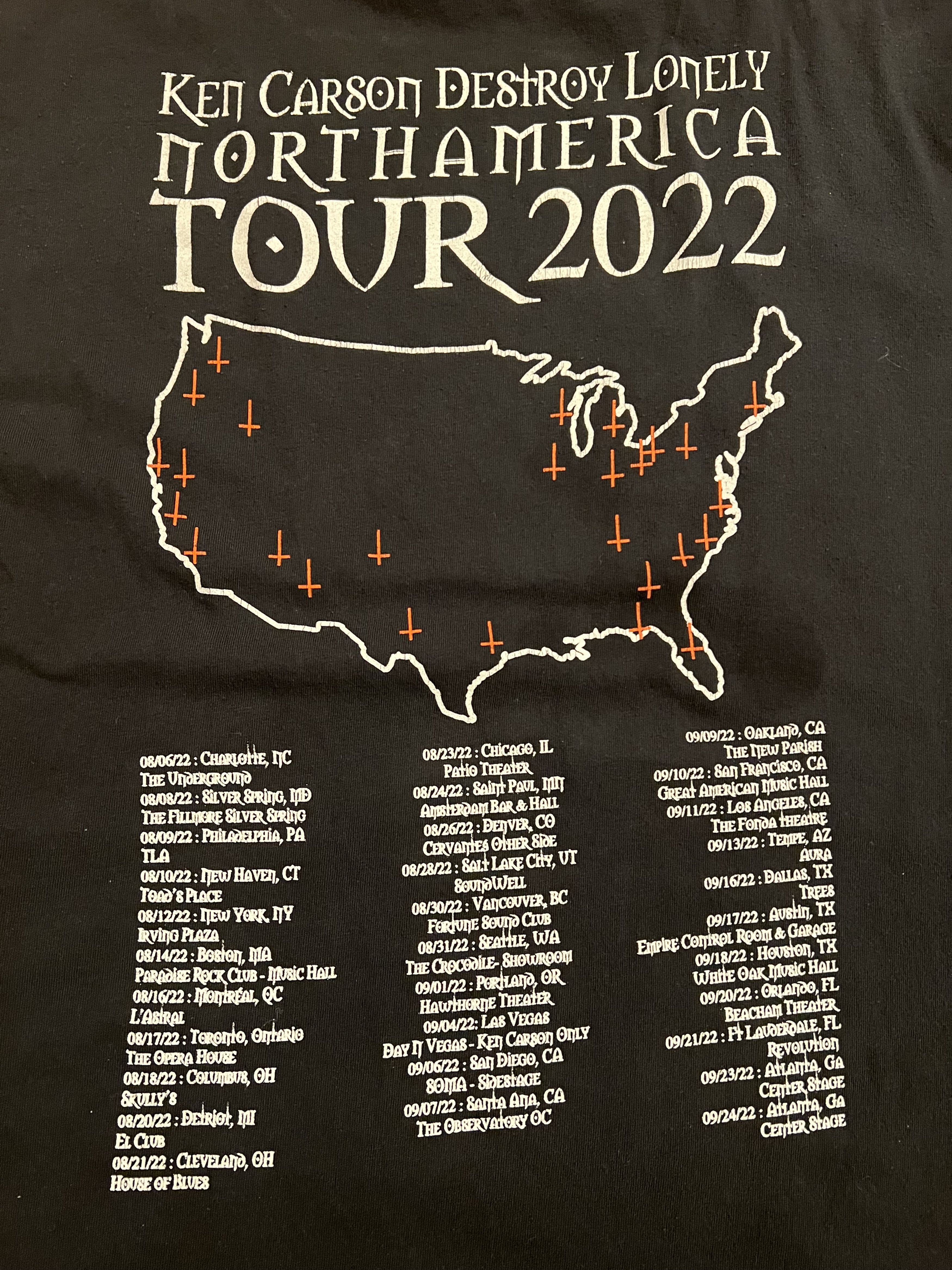 Destroy Lonely × Ken Carson × Playboi Carti Ken Carson Destroy Lonely Tour Shirt Size US L / EU 52-54 / 3 - 4 Thumbnail