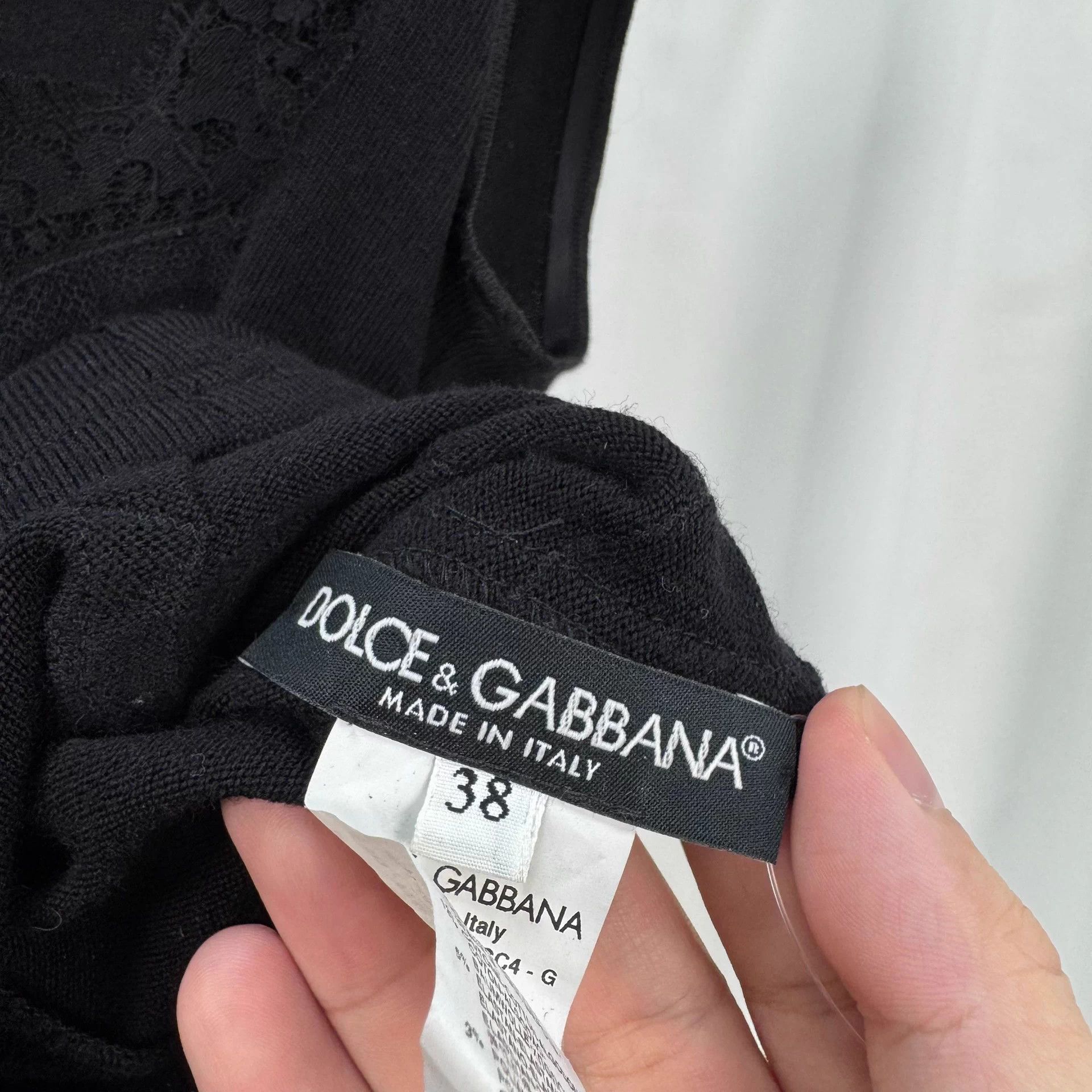Dolce & Gabbana Dolce&Gabbana lace wool knit top 38 98 new Size XS / US 0-2 / IT 36-38 - 5 Thumbnail