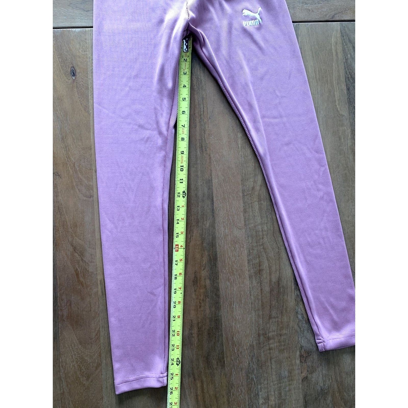 Puma PUMA Womens Medium Pink Yoga Ankle Pants Workout Running Active Logo Performance Pants Size 32" / US 10 / IT 46 - 6 Thumbnail