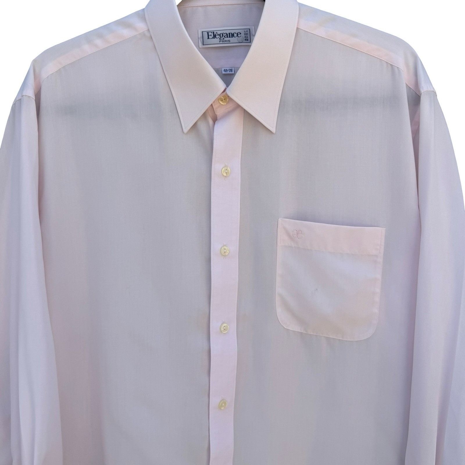 Other Elegance Paris Mens Vintage Pink Long Sleeve Button Down Dre Size US L / EU 52-54 / 3 - 3 Thumbnail