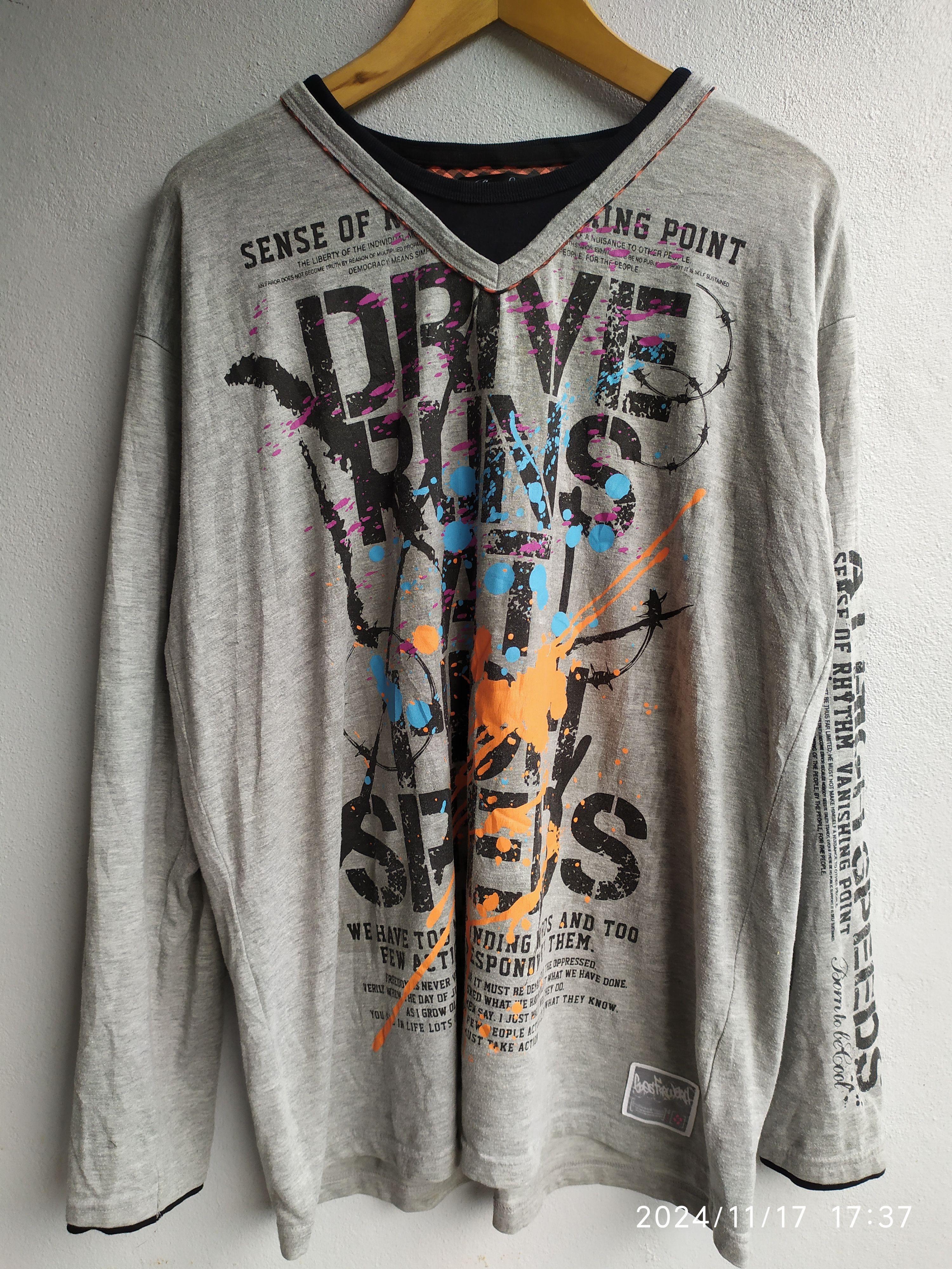 Beauty Beast × If Six Was Nine × Japanese Brand TIME STEP DOUBLE LAYER POEM LONG SLEEVE Size US XXL / EU 58 / 5 - 1 Thumbnail