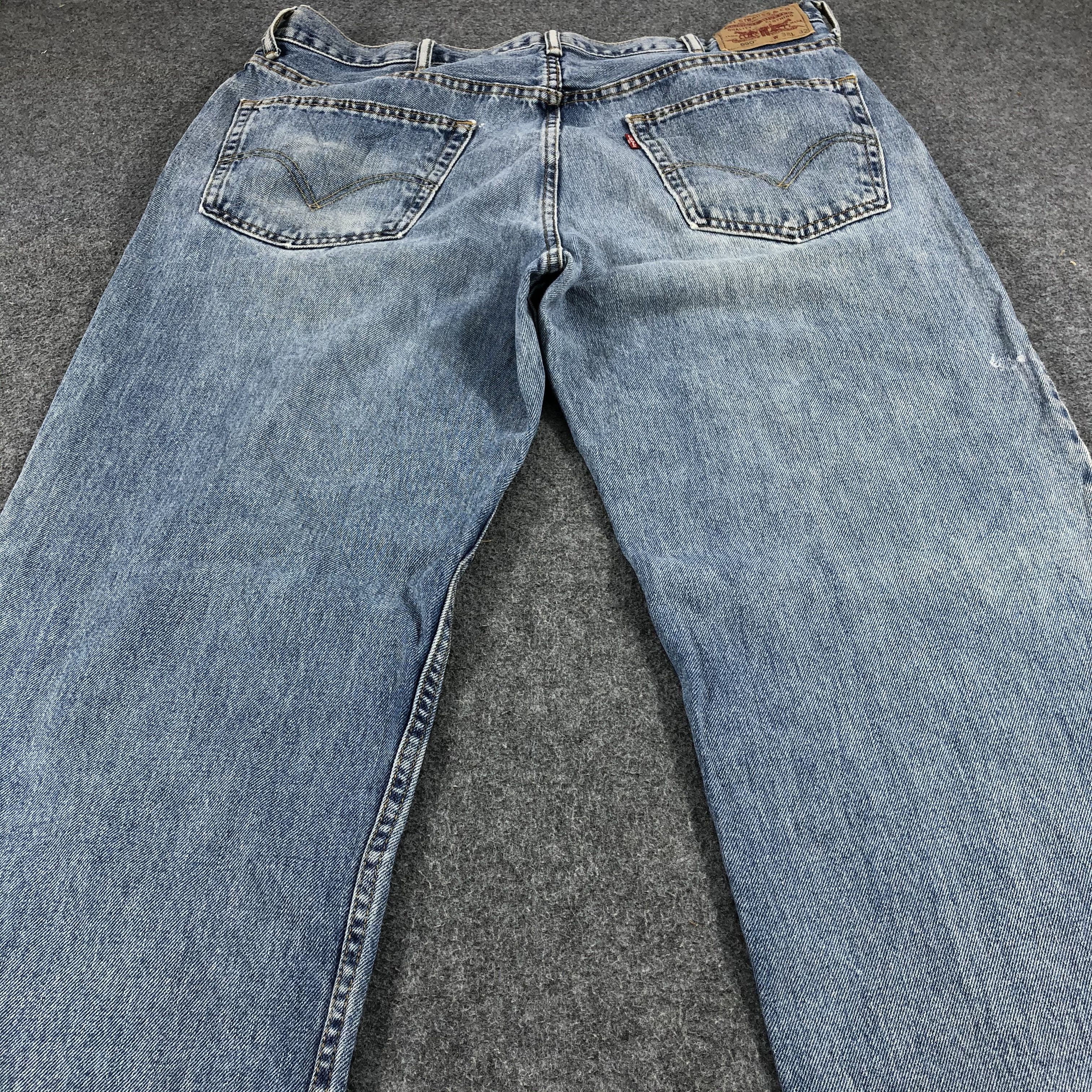 Levi's Vintage Levis 550 Jeans Stone Wash Denim-J1069 Size US 38 / EU 54 - 4 Thumbnail