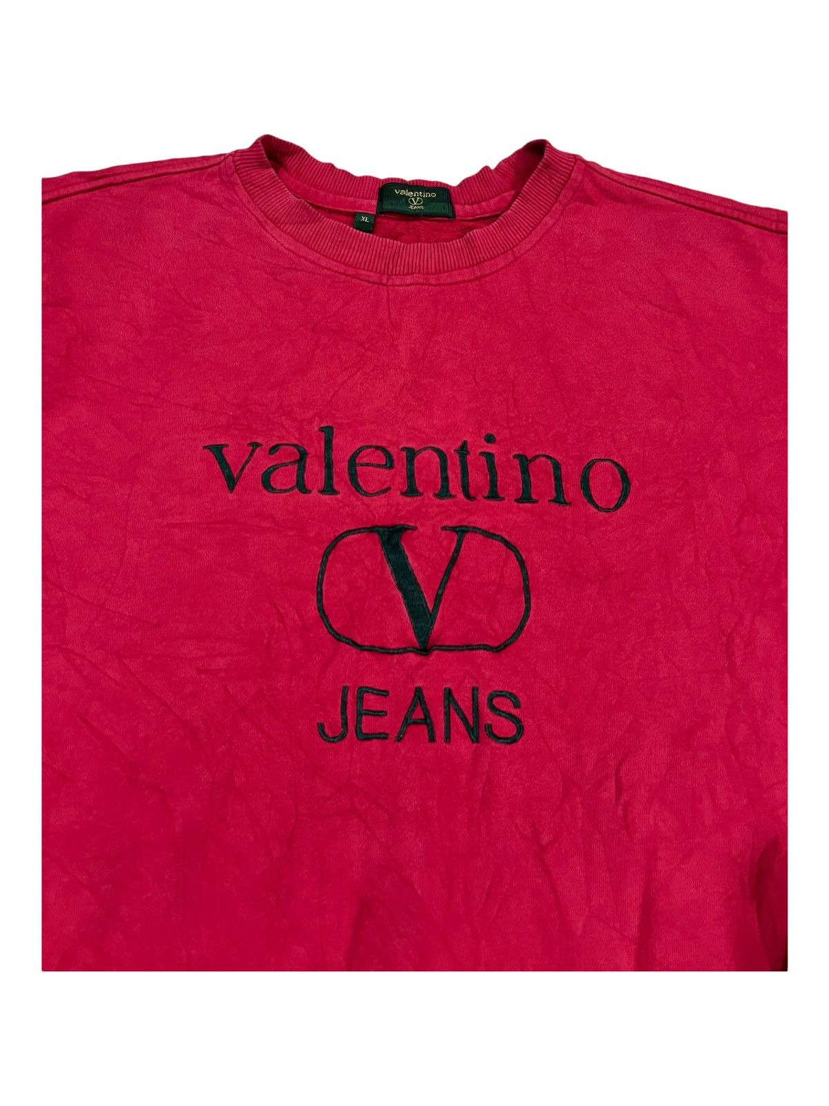 Valentino 1990s Valentino Garavani Spellout Logo Crewneck Sweatshirt Size US L / EU 52-54 / 3 - 1 Thumbnail