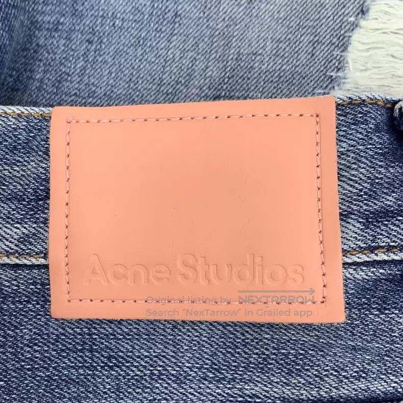 Acne Studios Acne Studios Blue washed destroyed denim wide-leg trousers Size US 30 / EU 46 - 6 Thumbnail