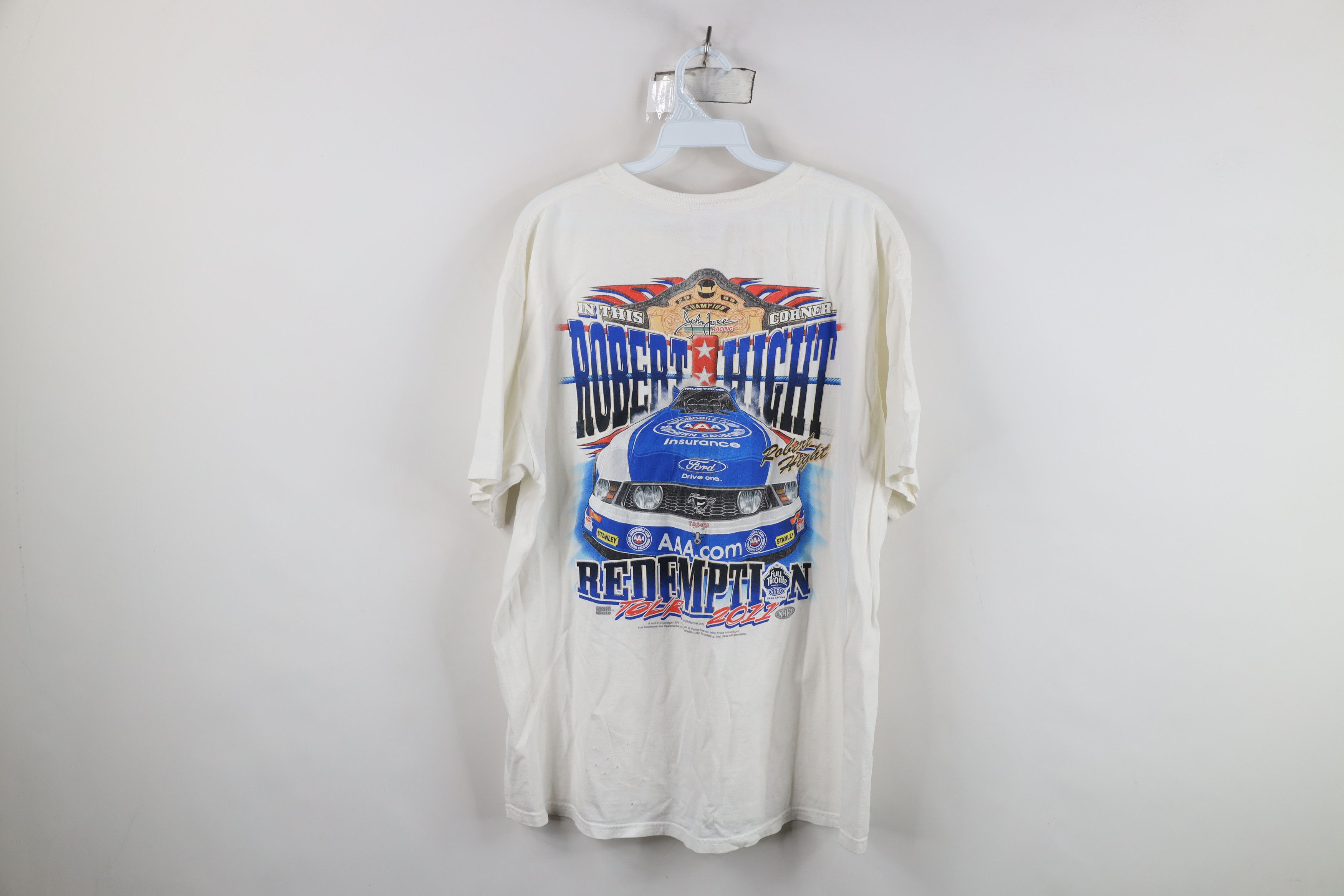 Vintage Vintage Y2K John Force Robert Hight Redemption T-Shirt Size US XL / EU 56 / 4 - 14 Thumbnail