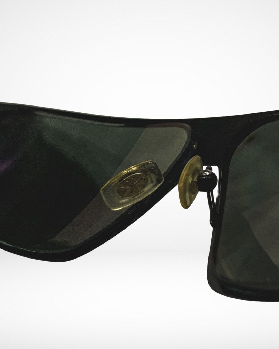 Chrome Hearts 1990s Rear End Wood Frame Fleur De Lis Silver Sunglasses Size ONE SIZE - 11 Thumbnail