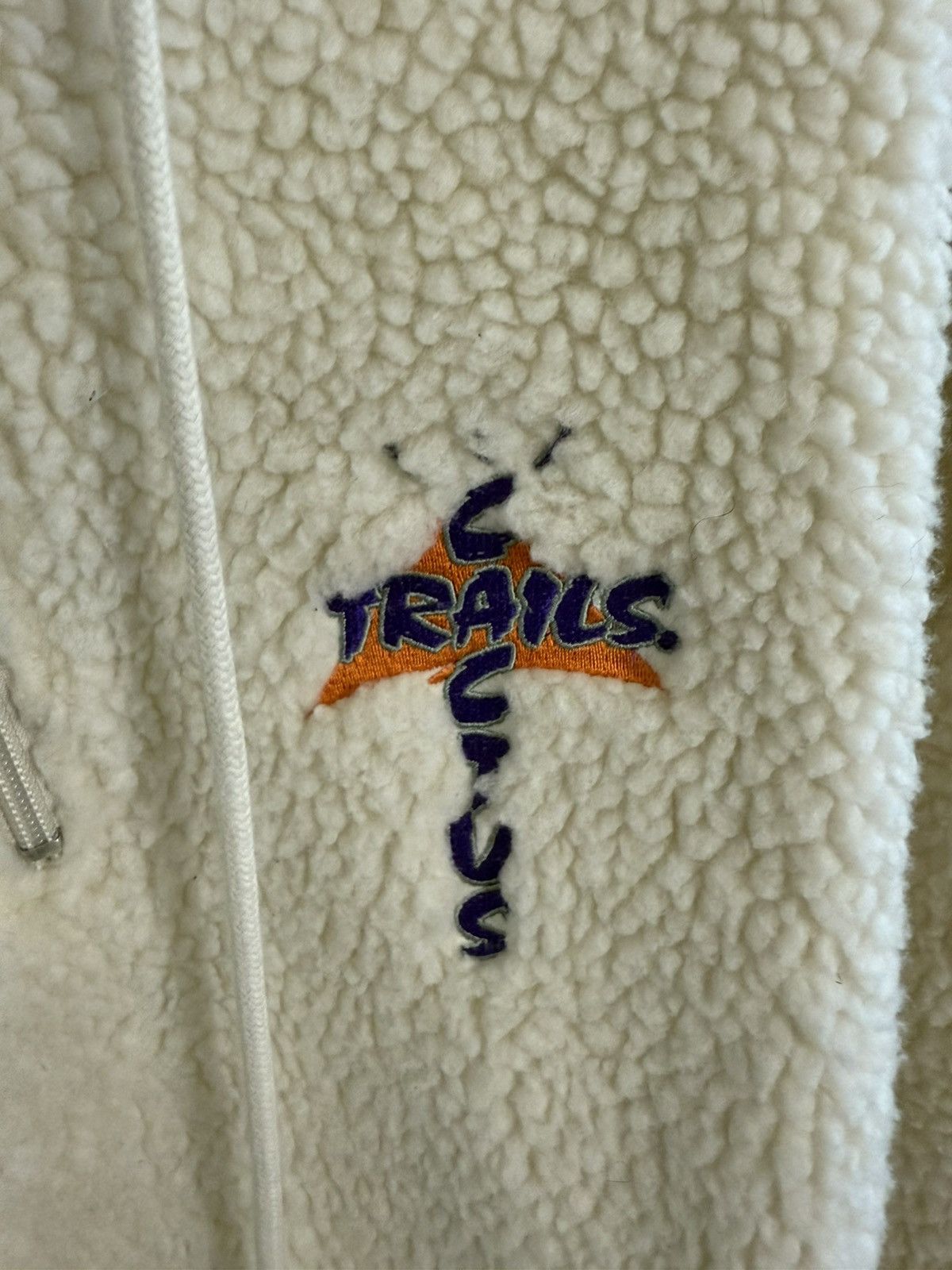 Travis Scott Travis Scott Cactus Trails Half Zip Sherpa Hoodie in Cream Size US XL / EU 56 / 4 - 4 Thumbnail