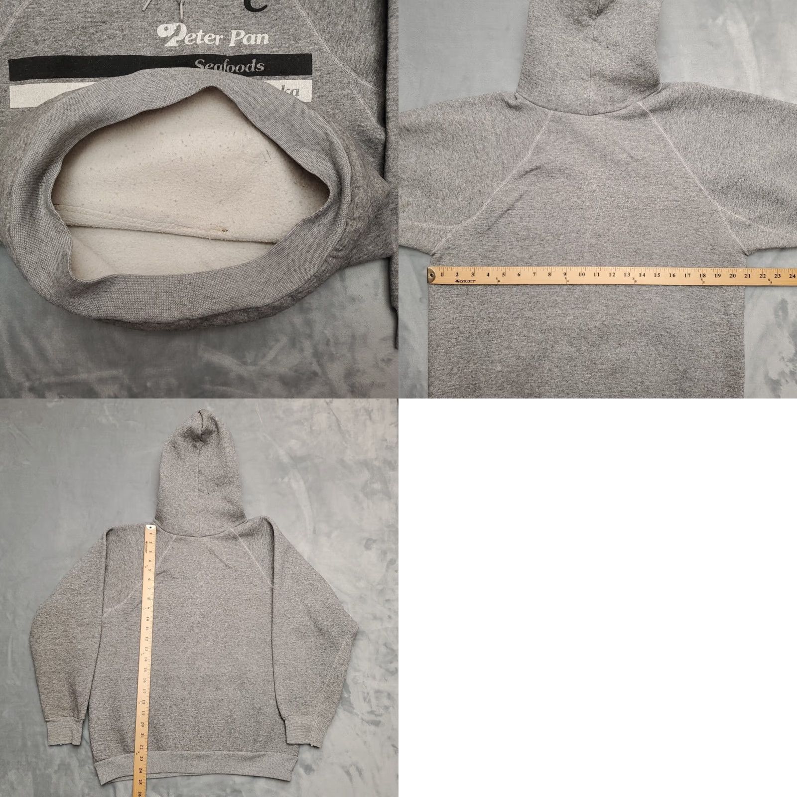 Vintage VINTAGE Discus Hoodie Mens L Gray Raglan Hooded Pullover Sweatshirt 70s Alaska Size US L / EU 52-54 / 3 - 9 Thumbnail
