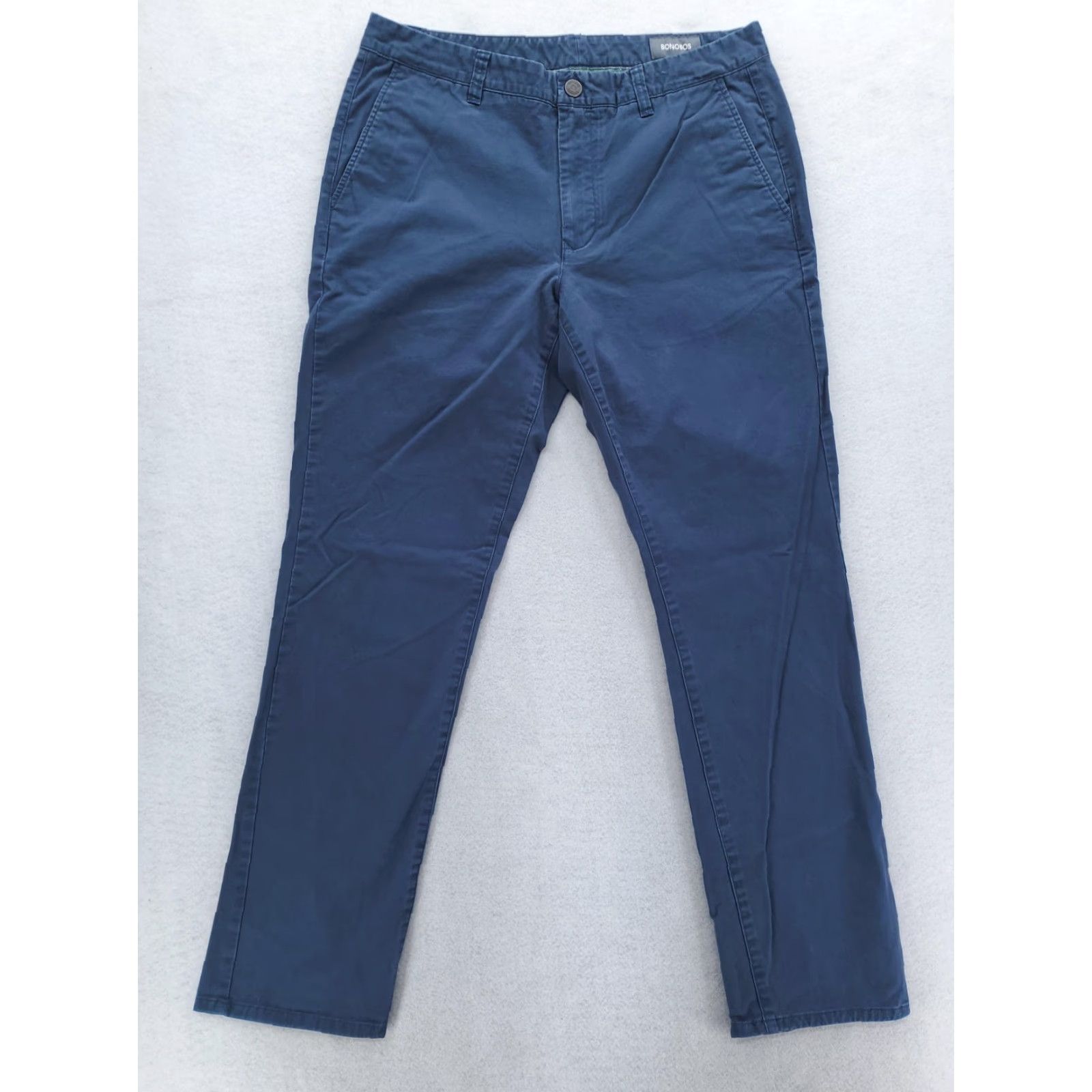 Bonobos VINTAGE Bonobos Chino Pants Mens 36x32 Navy Slim Stretch Casual Welt Pockets Preppy Work Size US 36 / EU 52 - 2 Thumbnail