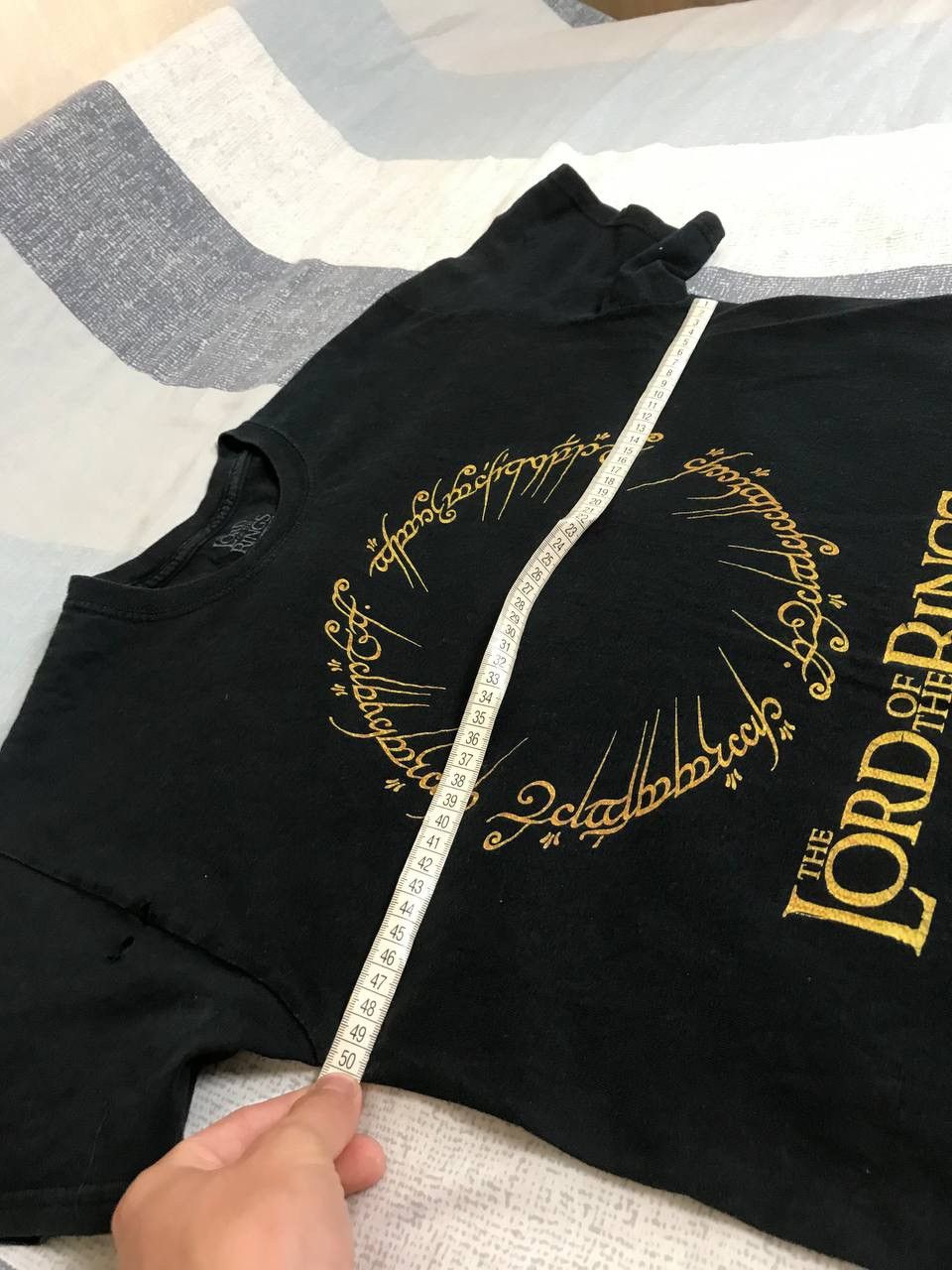 Vintage 🔥 The Lord of The Rings Vintage Faded Distressed Shirt Movie Size US M / EU 48-50 / 2 - 12 Thumbnail