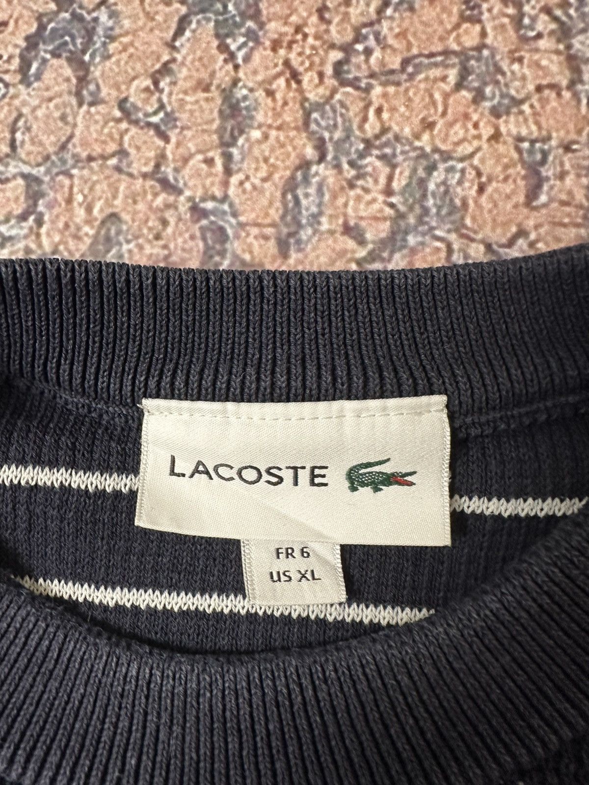 Lacoste Vintage Lacoste Sweater Knit Formal Jumper Blue Size US XL / EU 56 / 4 - 3 Thumbnail