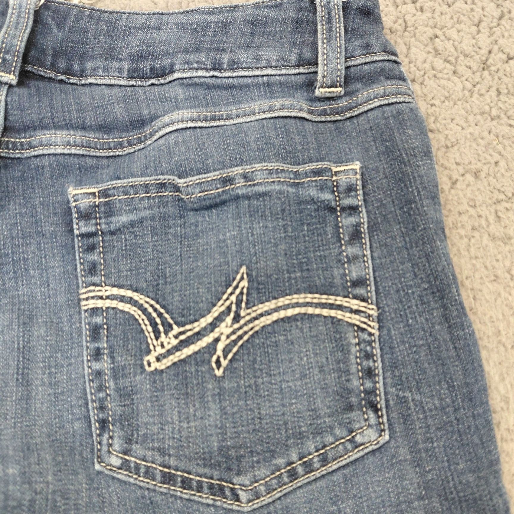 Wrangler Wrangler Jeans Women's 9/34 Bootcut Blue Dark Wash Stretch Western Denim Jeans Womens Size 30" / US 8 / IT 44 - 6 Thumbnail