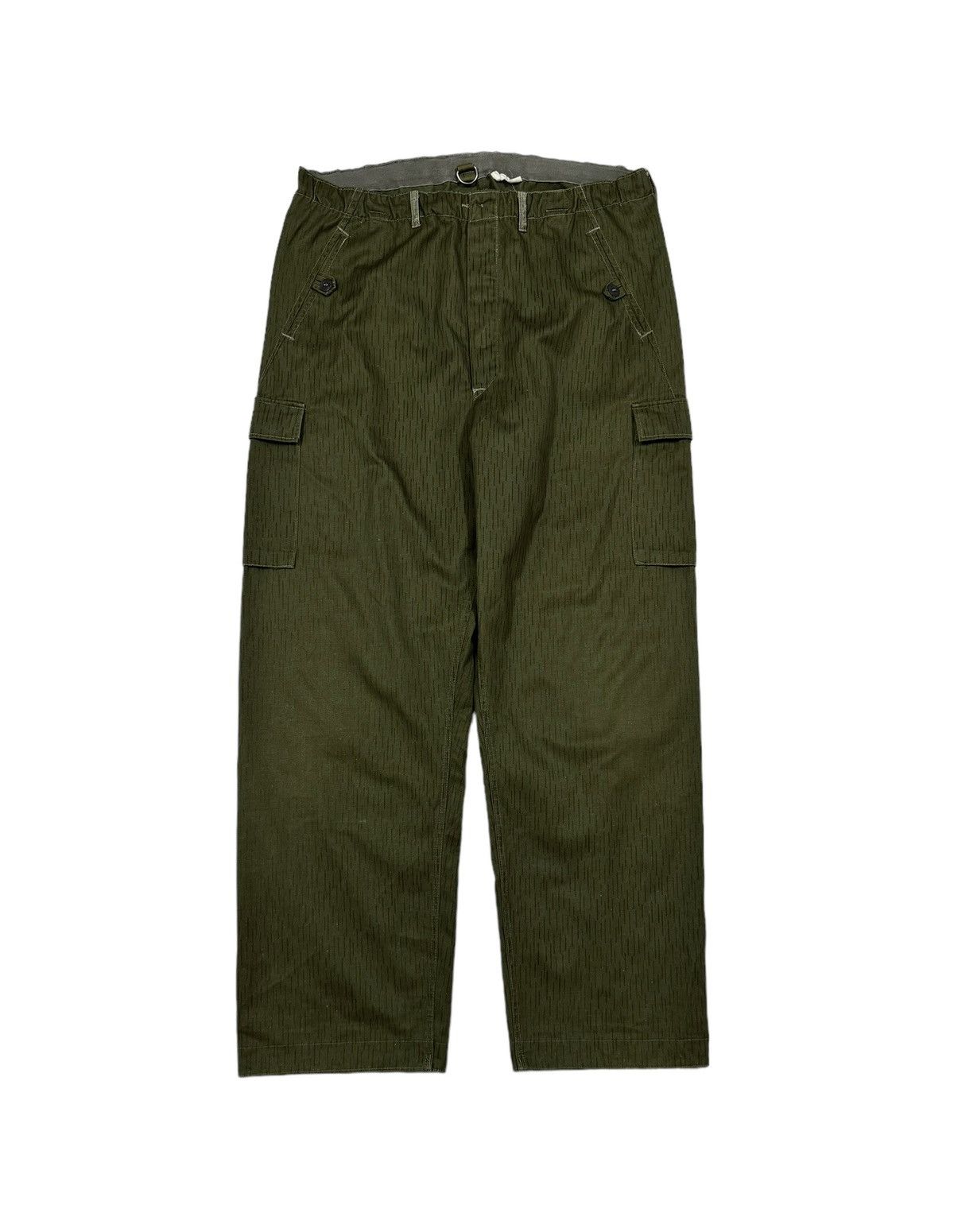 image of German Army Trainers x Vintage 70's German Military Winter Strichtarn Pants Sturm Cargo Pant in Gre