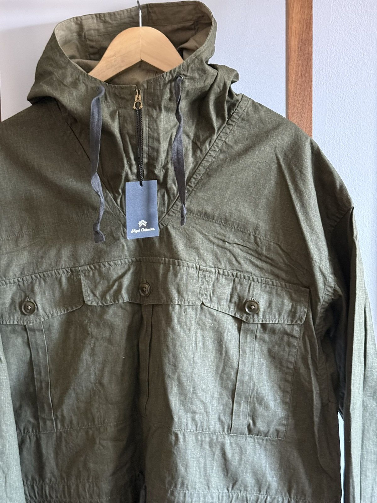 Nigel Cabourn Nigel Cabourn German Mountain Parka Army Green Size US M / EU 48-50 / 2 - 2 Thumbnail