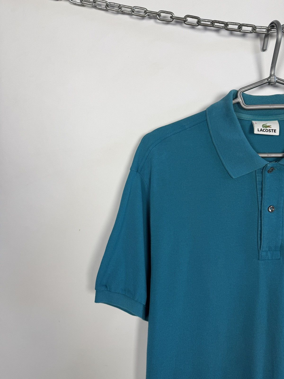 Lacoste Lacoste Short Sleeve Polo Shirt Vintage Blue Size 5 (Large) Size US L / EU 52-54 / 3 - 3 Thumbnail