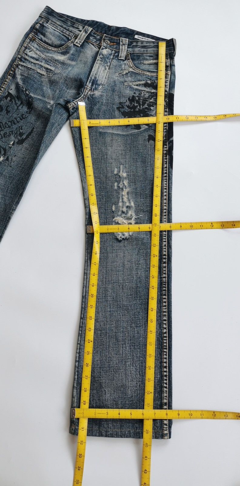 semanticdesign Cross Dragon Flower Bootcut Semanticdesign Distressed Jeans Size US 30 / EU 46 - 12 Thumbnail