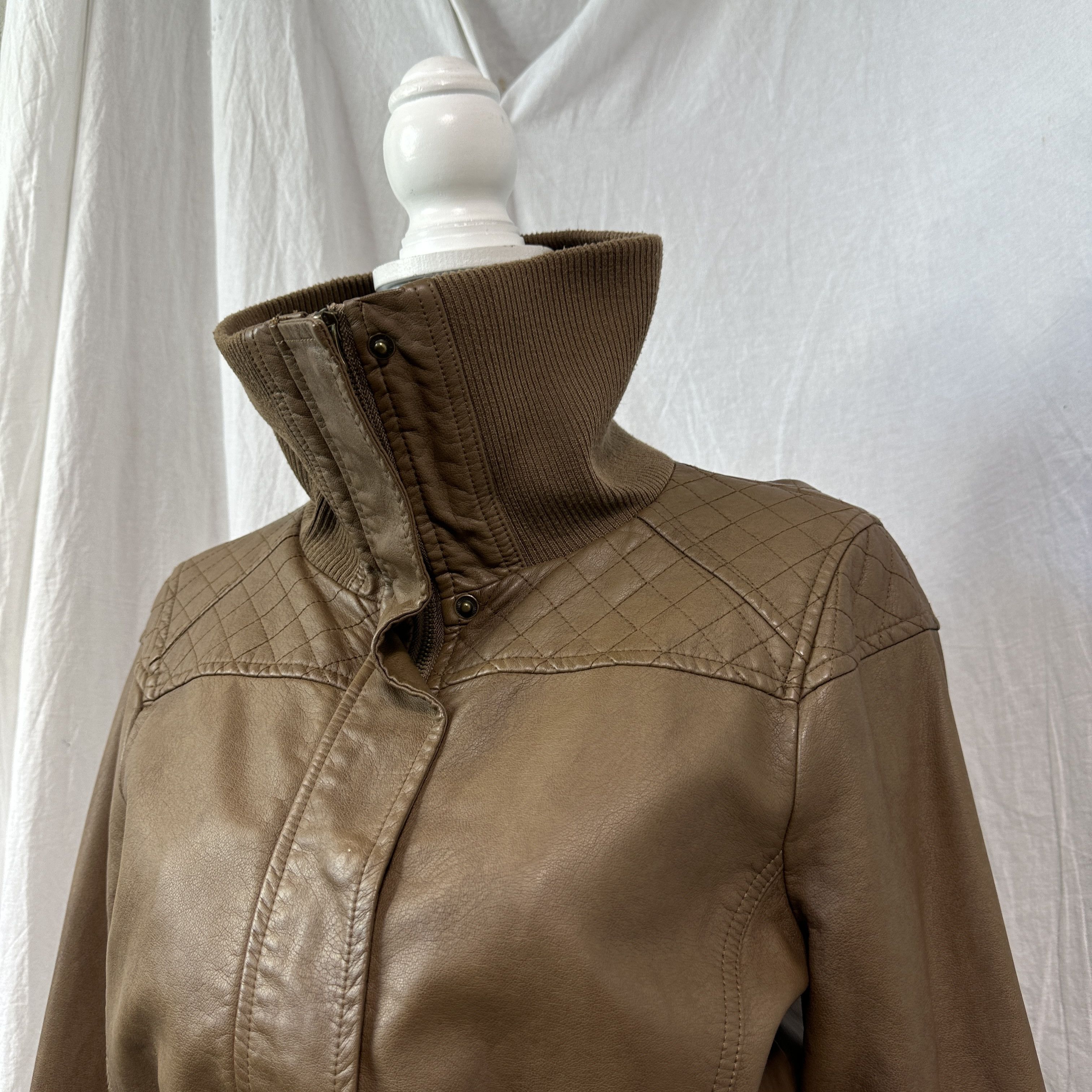 Vintage Vintage Leather Biker Moto Racing Brown Jacket 00s Size US M / EU 48-50 / 2 - 4 Thumbnail