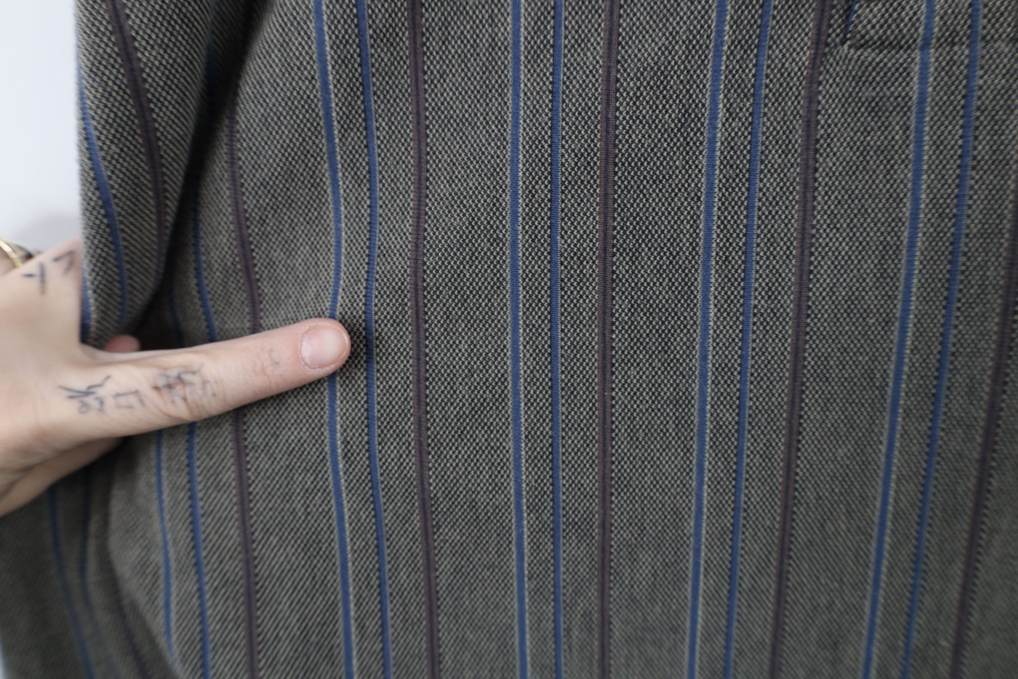 Vintage Vintage 90s Streetwear Striped Collared Pullover Polo Shirt Size US XXL / EU 58 / 5 - 7 Thumbnail