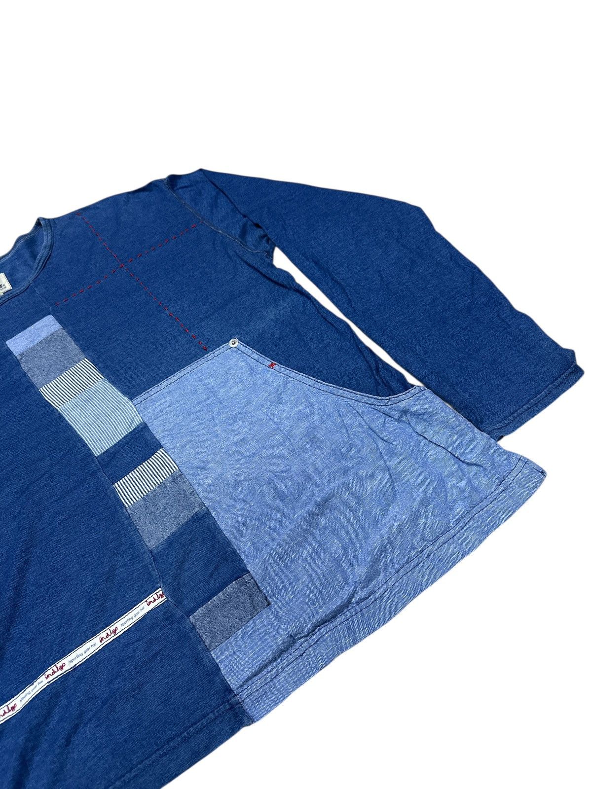 Issey Miyake Hai sporting gear blue indigo sashiko patchwork . Size US M / EU 48-50 / 2 - 9 Thumbnail