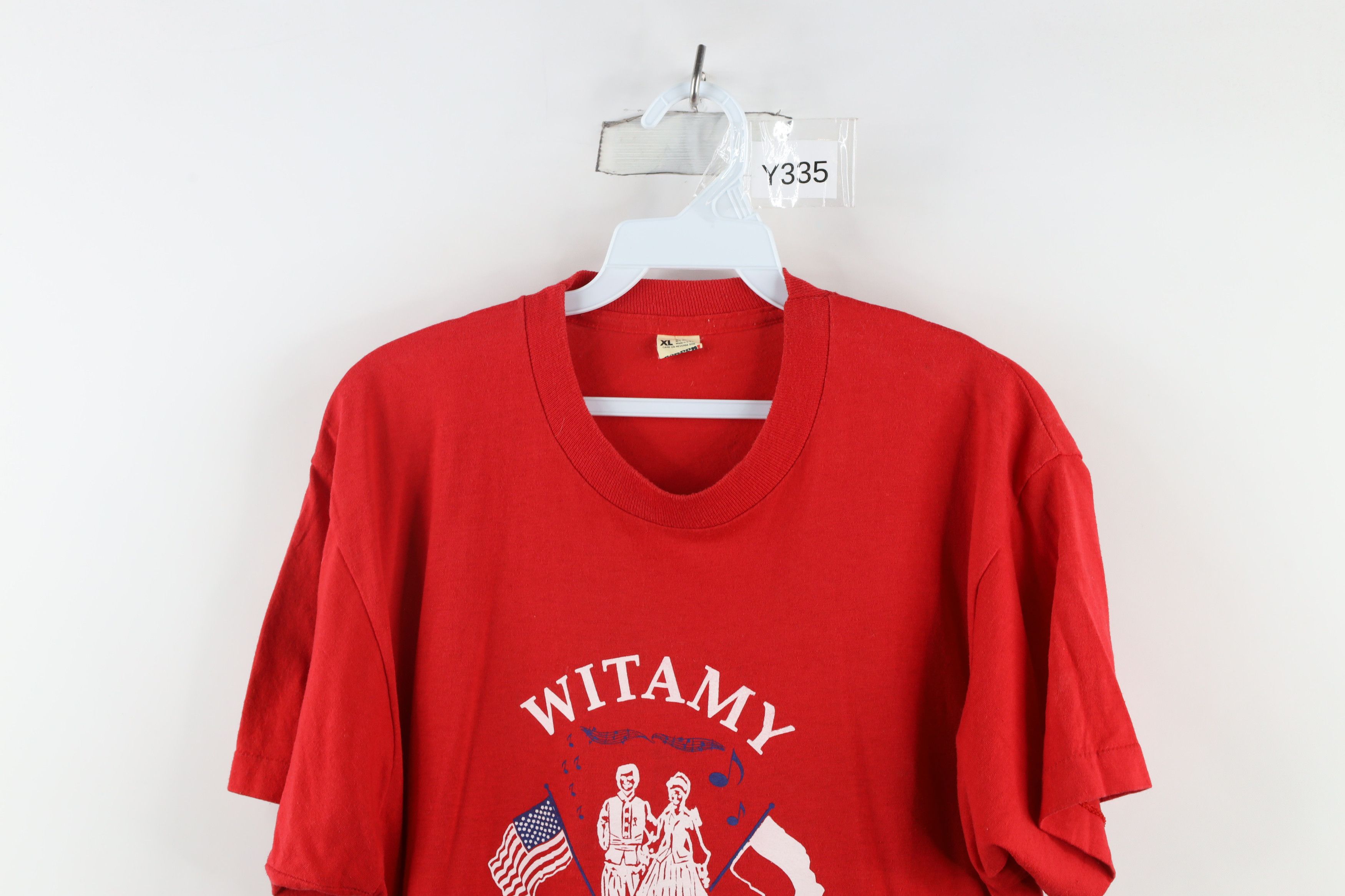Vintage Vintage 80s Polish Festival Short Sleeve T-Shirt USA Size US XL / EU 56 / 4 - 2 Thumbnail