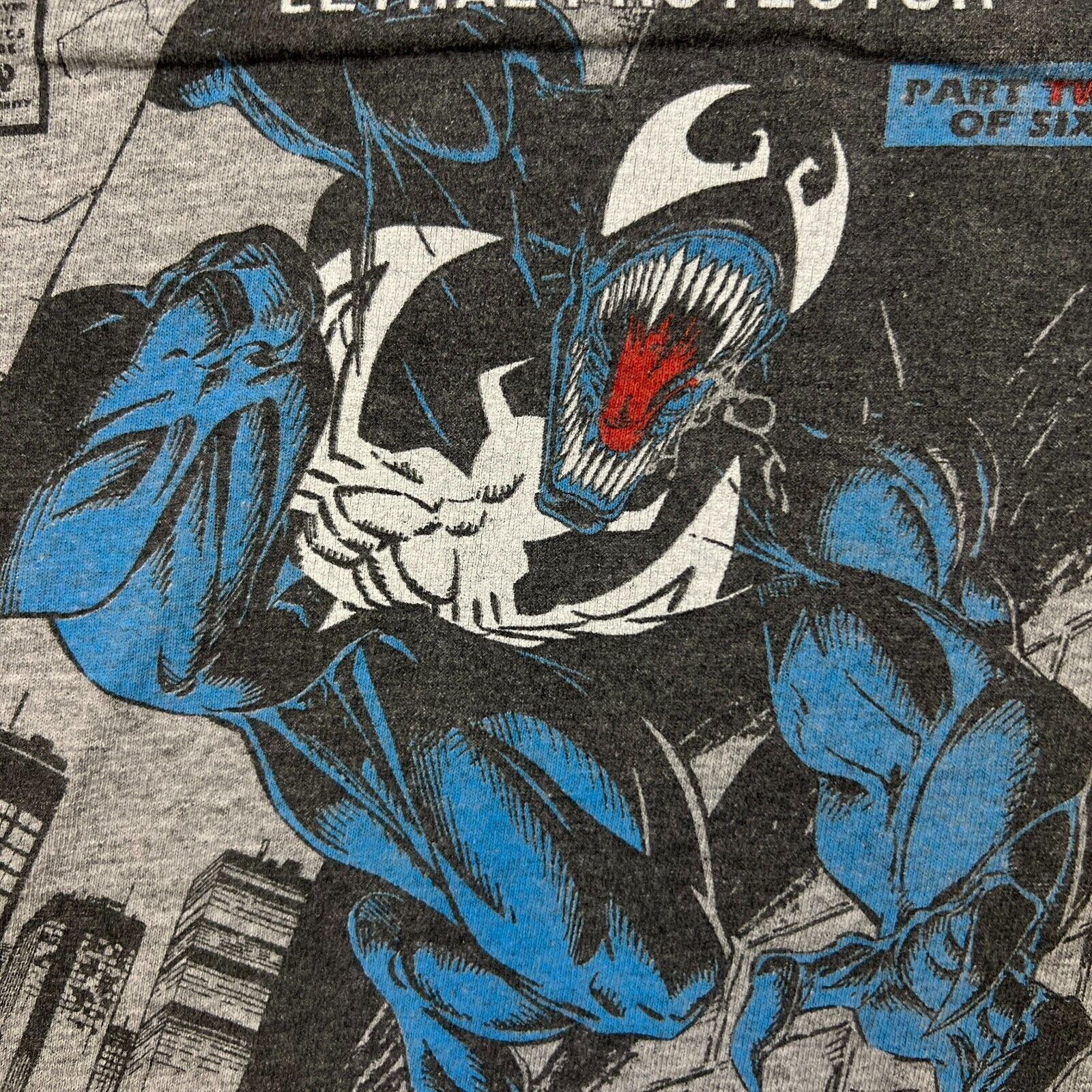 DC Comics × Marvel Comics × Vintage Venom T Shirt Spider Man Marvel Graphic Short Sleeve Tee Size US L / EU 52-54 / 3 - 3 Thumbnail