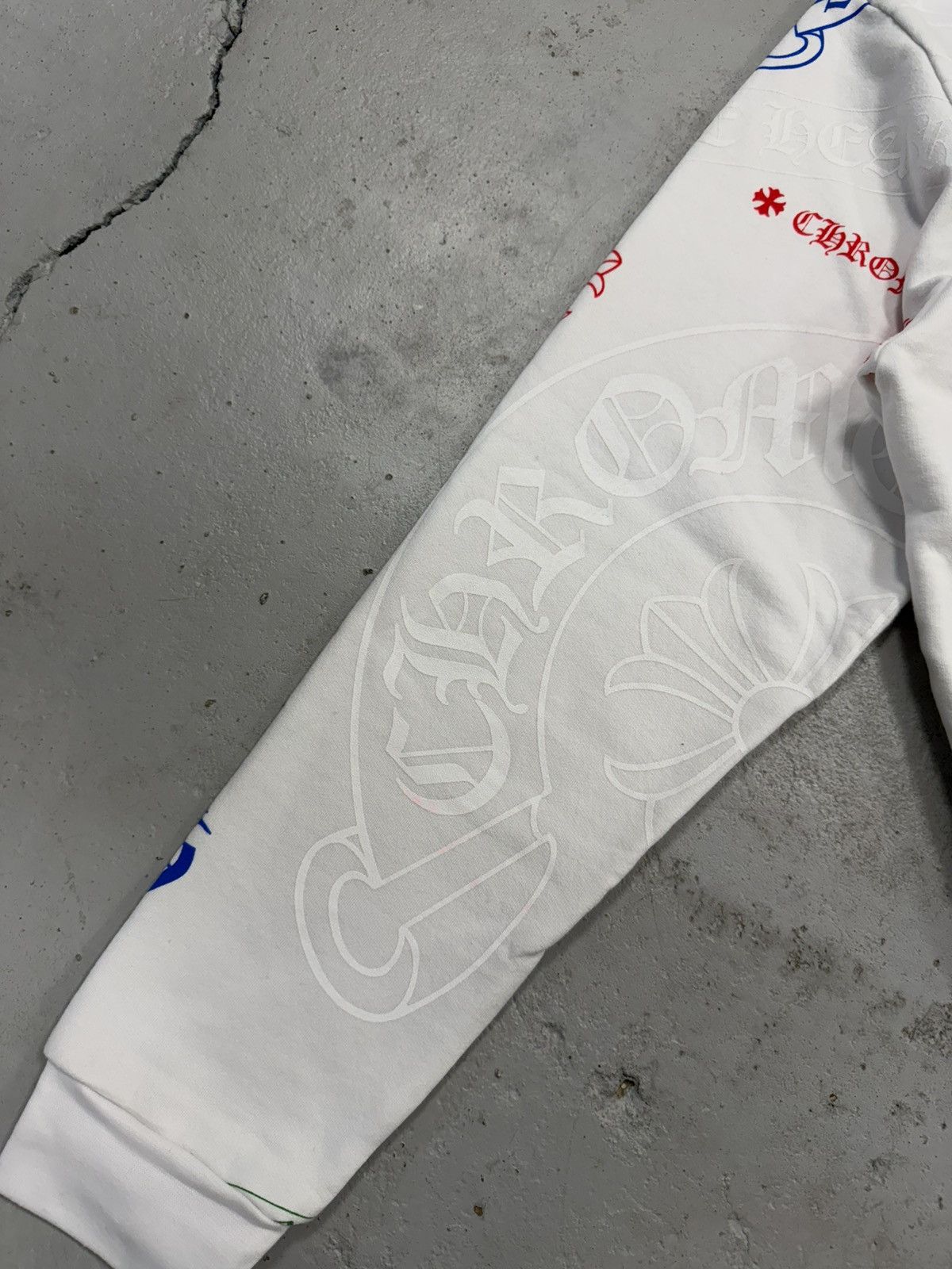 Chrome Hearts Chrome Hearts Stencil Monogram Hoodie White Large Size US L / EU 52-54 / 3 - 9 Thumbnail