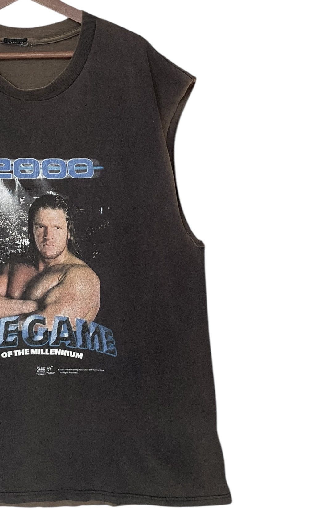 Vintage Vintage Wrestling The Rock T-shirt 2000s Size US L / EU 52-54 / 3 - 4 Thumbnail