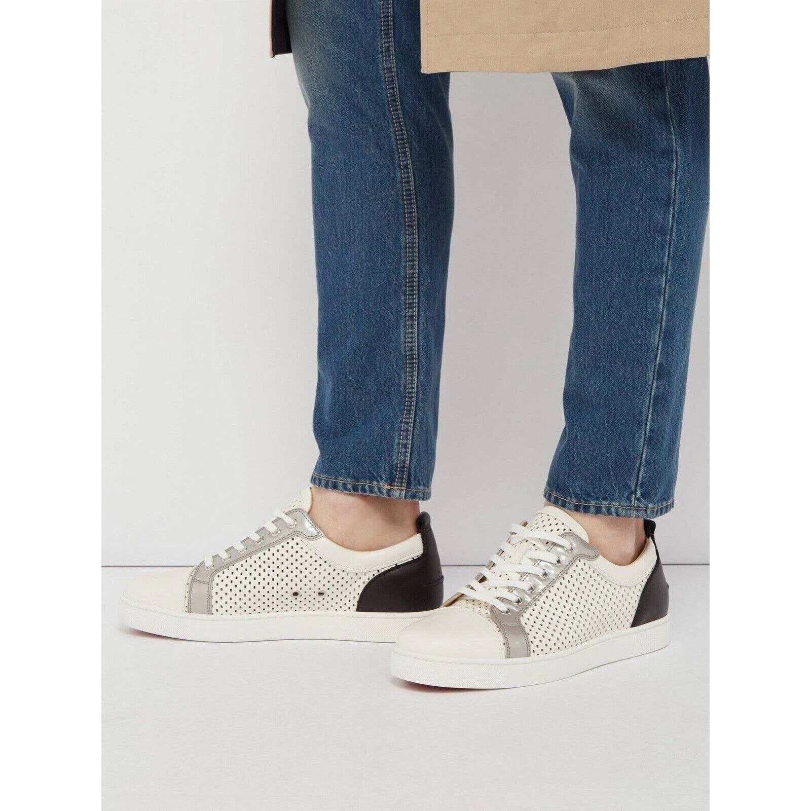 Christian Louboutin Christian Louboutin AC Louis Junior Flat Mens White Black Size US 7 / EU 40 - 5 Thumbnail