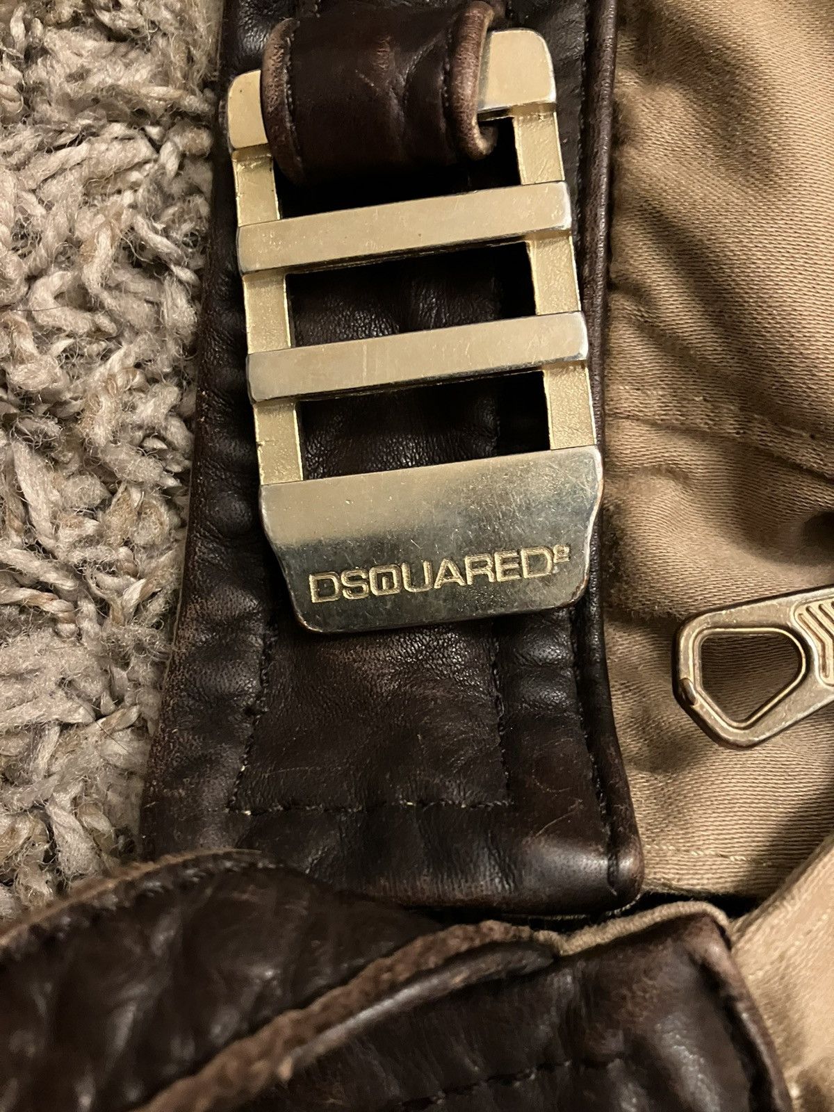 Dsquared2 Dsquared FW 2003 Shearling Collar Jacket FW03 AW03 AW2003 Size US S / EU 44-46 / 1 - 5 Thumbnail