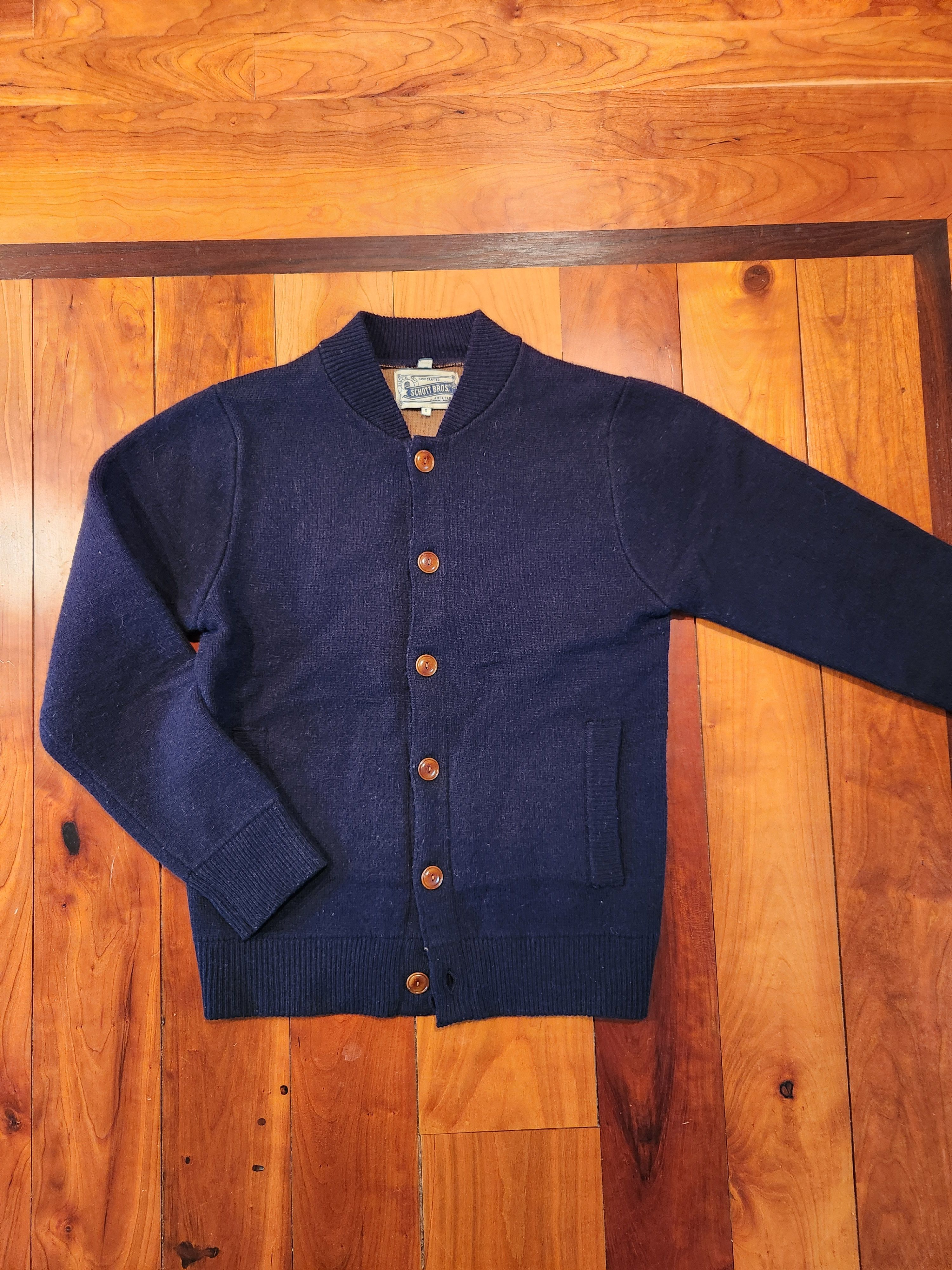 Schott Schott Bomber Cardigan Size US S / EU 44-46 / 1 - 1 Thumbnail