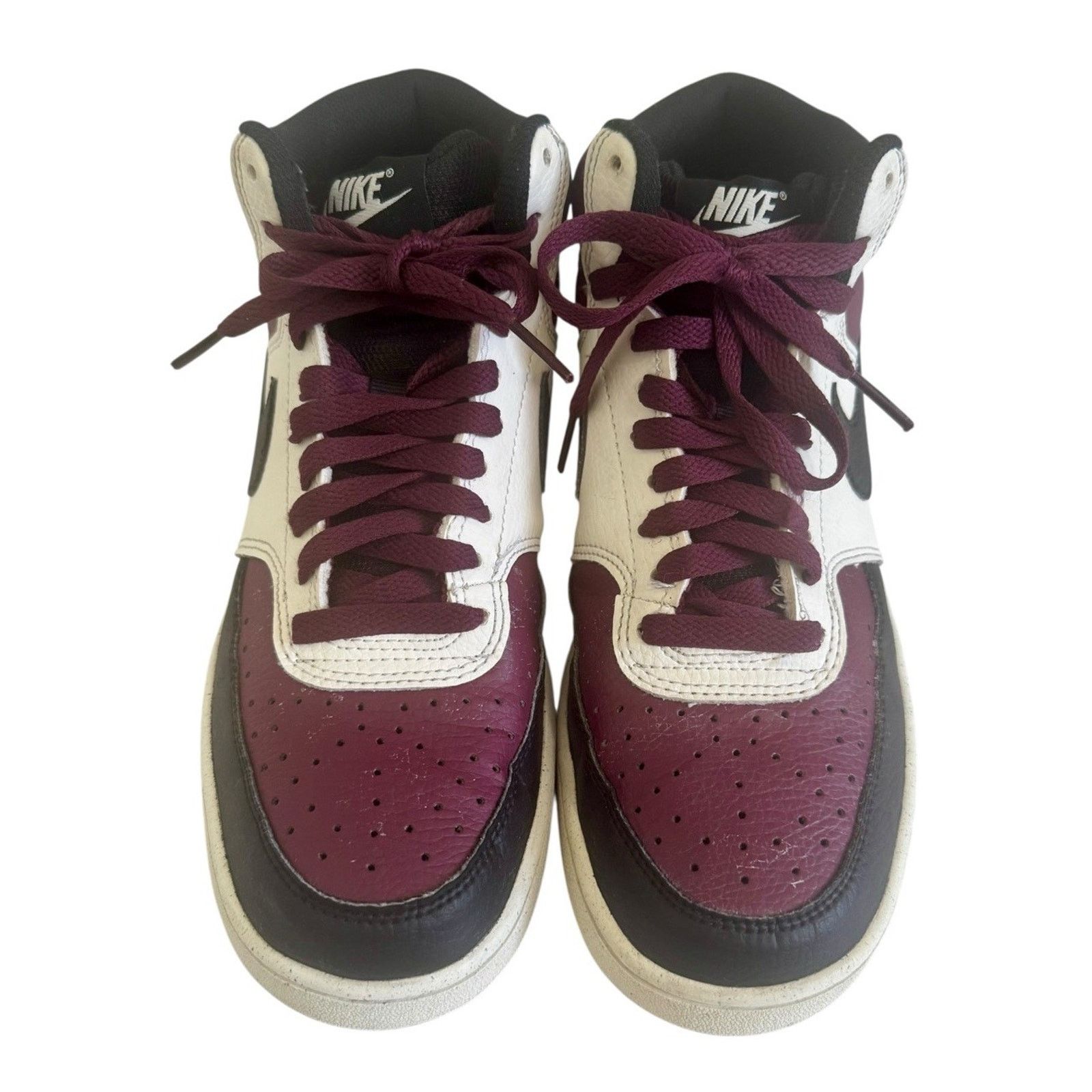 Nike NIKE Court Vision LO NN Shoes Black/Maroon Men 8 Women 9.5 Size US 8 / EU 41 - 6 Thumbnail