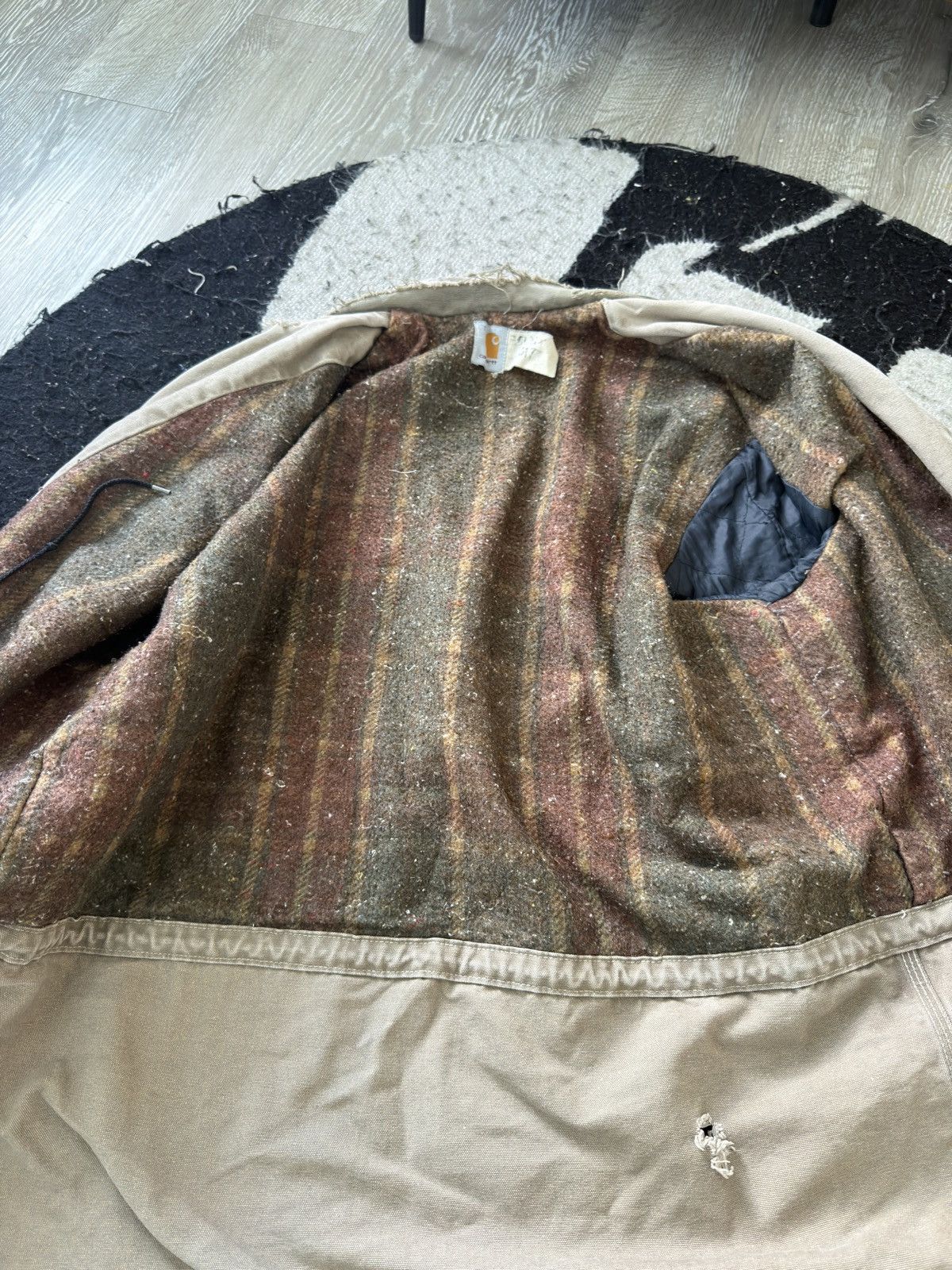 Carhartt VTG Carhartt Tan Jacket Size US XL / EU 56 / 4 - 7 Thumbnail