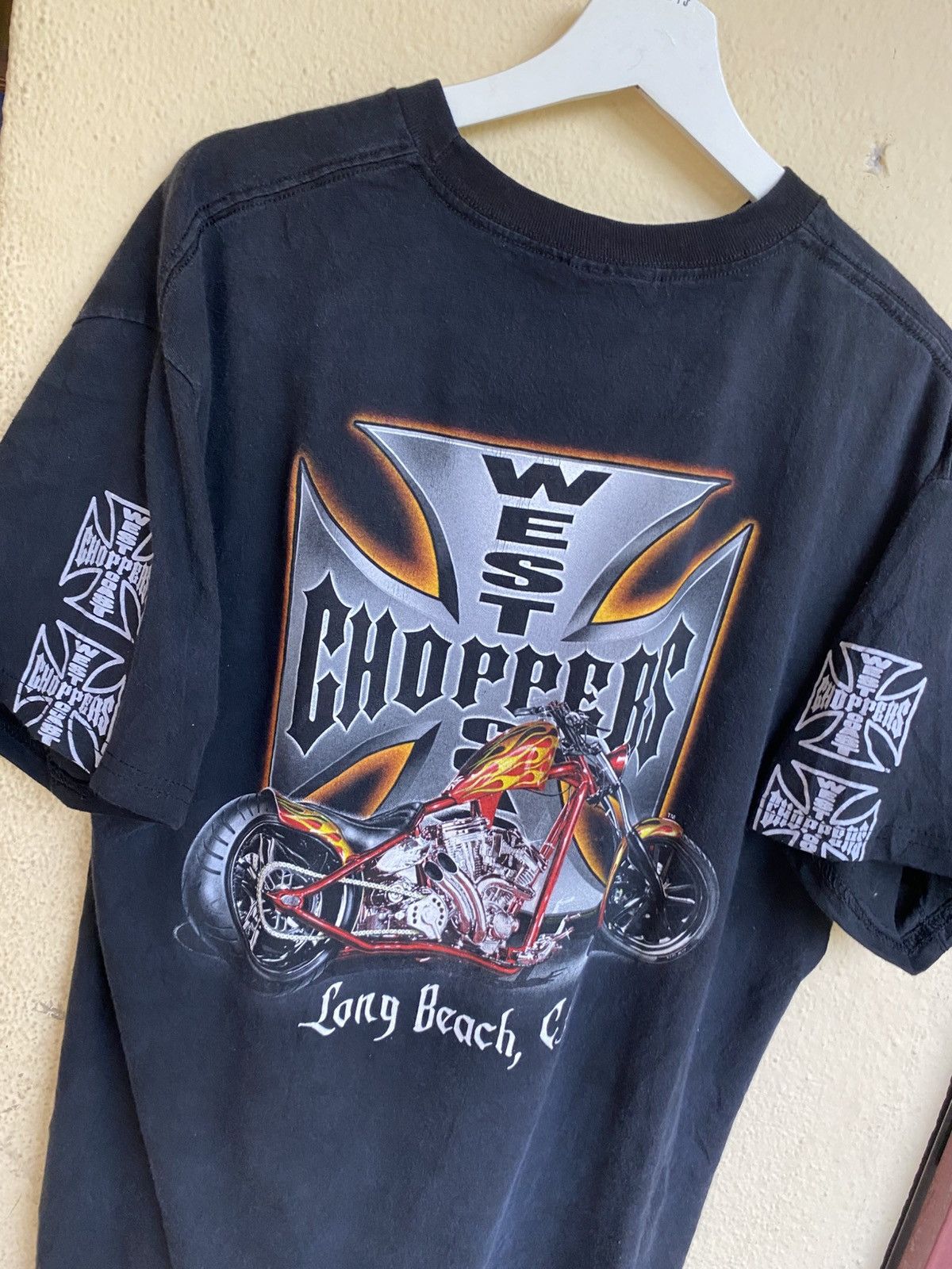 West Coast Choppers Vintage 90s Distressed West Coast Choppers Tee Size US XL / EU 56 / 4 - 2 Thumbnail