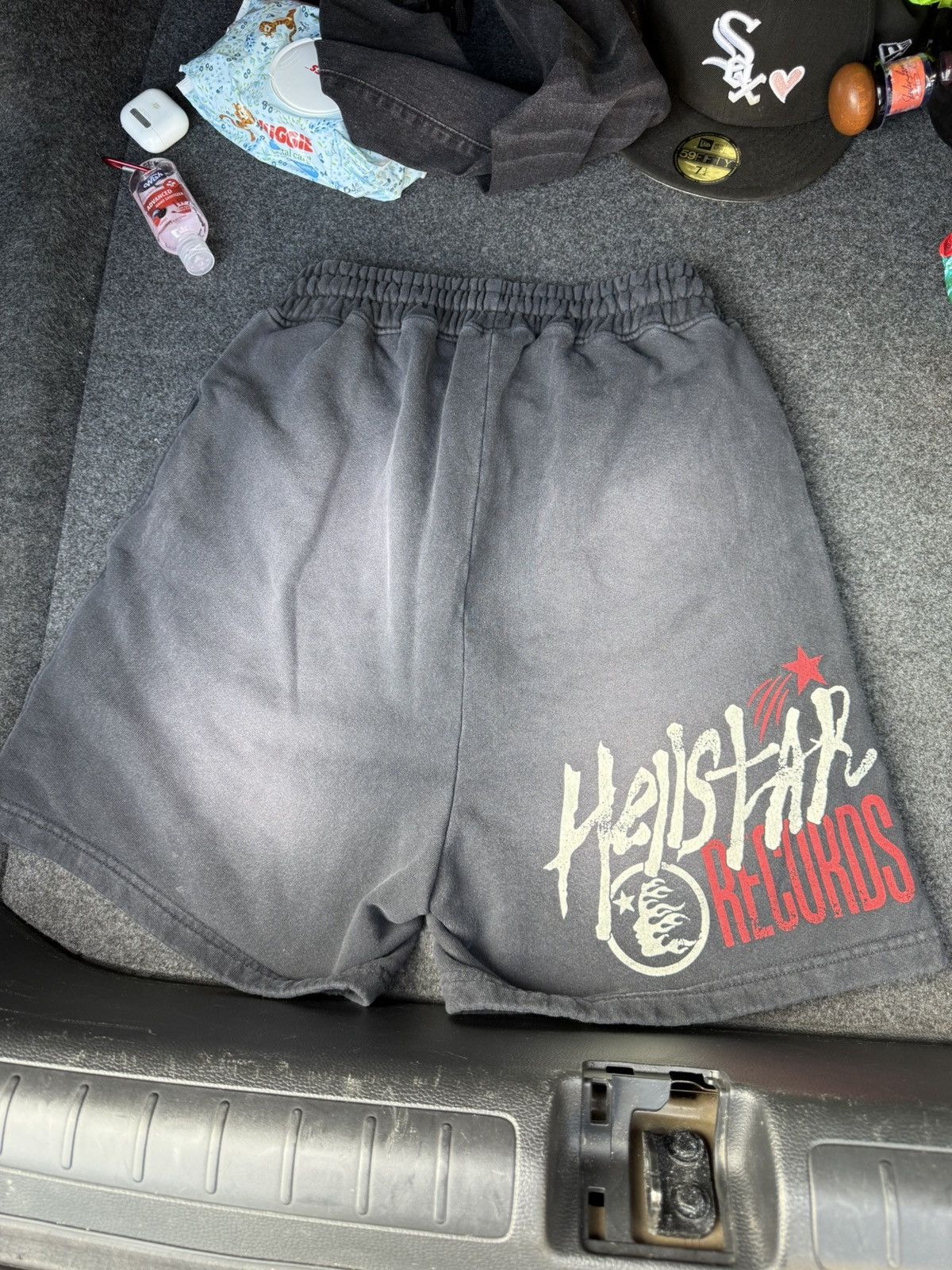HELLSTAR Hellstar Records Sweatshorts Vintage Black Size US 30 / EU 46 - 2 Thumbnail
