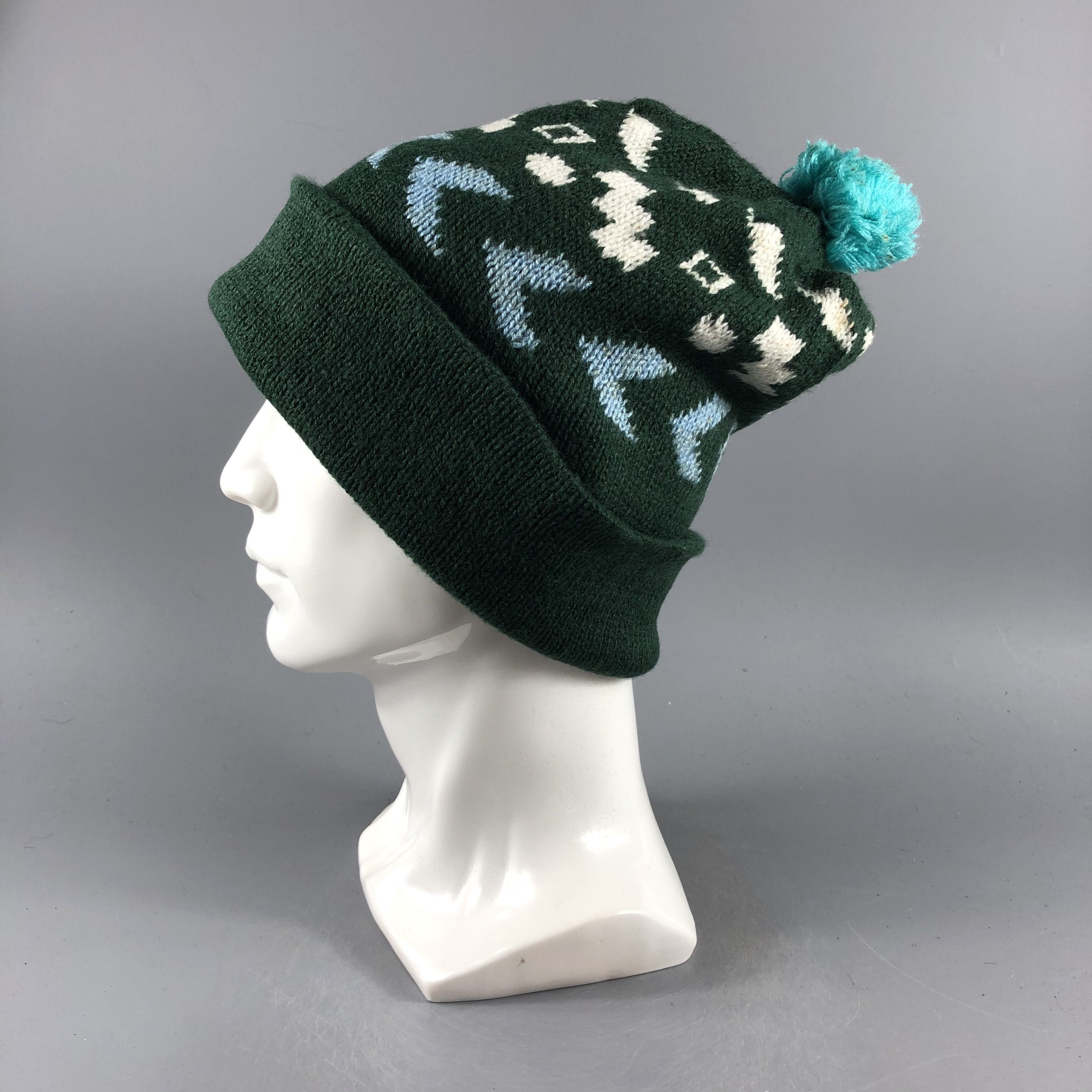 Japanese Brand × Vintage Unknown Fair Isle Bobble Beanie Snow Hat Snow Cap -D437 Size ONE SIZE - 1 Thumbnail