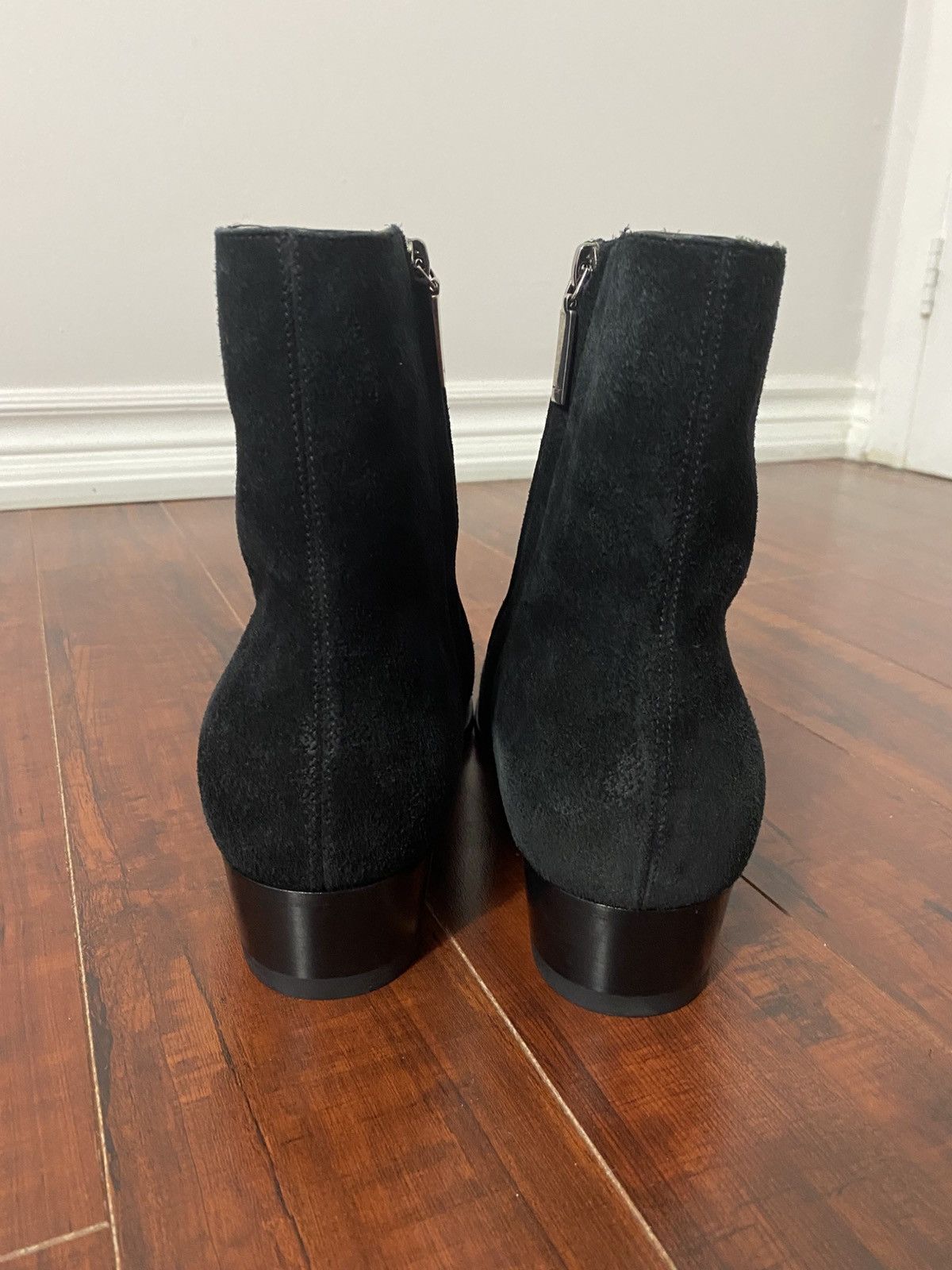 Saint Laurent Paris Saint Laurent Wyatt Zipped Boots in Black Suede Size US 9 / EU 42 - 3 Thumbnail