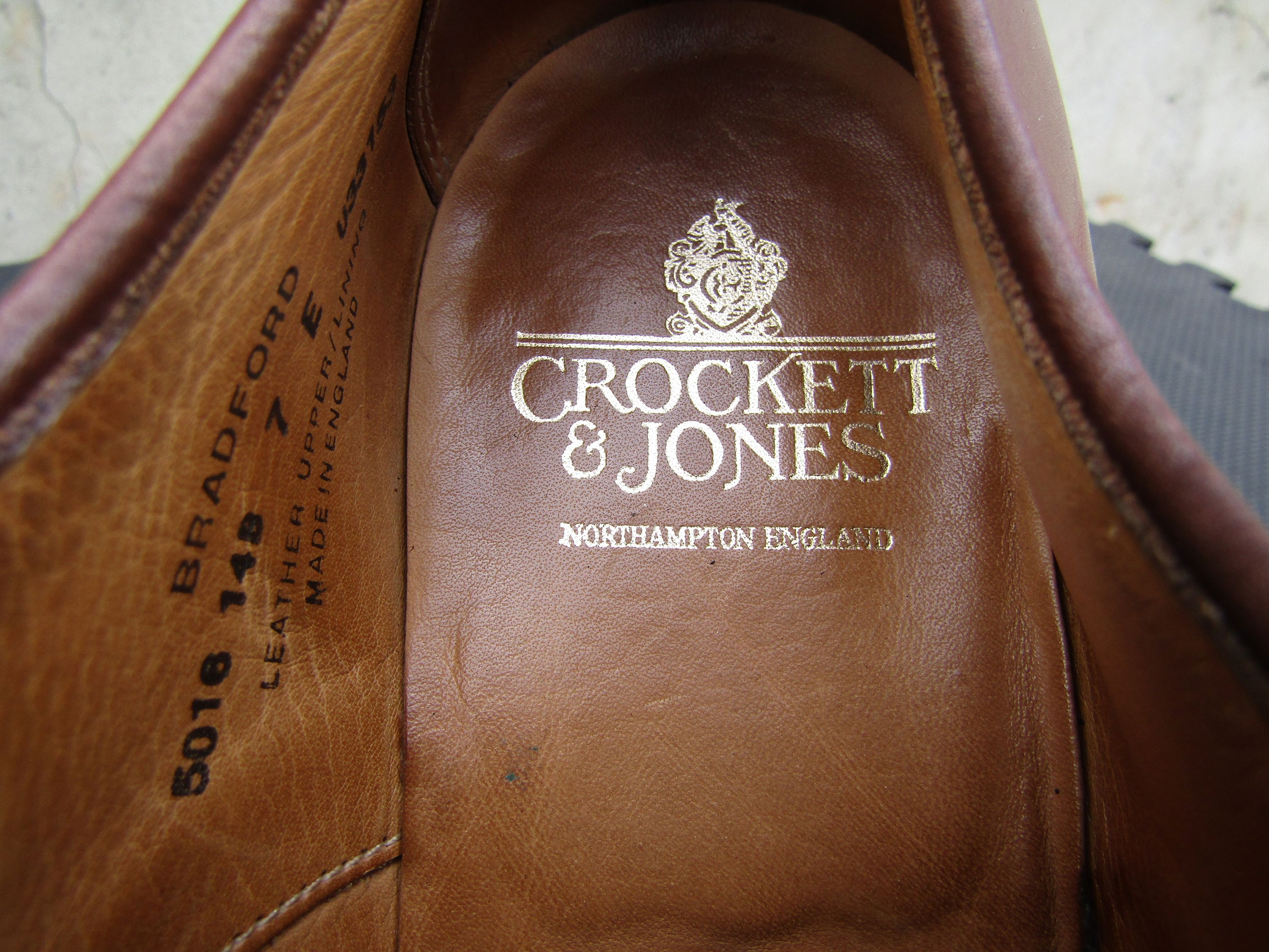 Crockett & Jones Crockett & Jones BRADFORD Brown Cap Toe Blucher Size US 8 / EU 41 - 3 Thumbnail