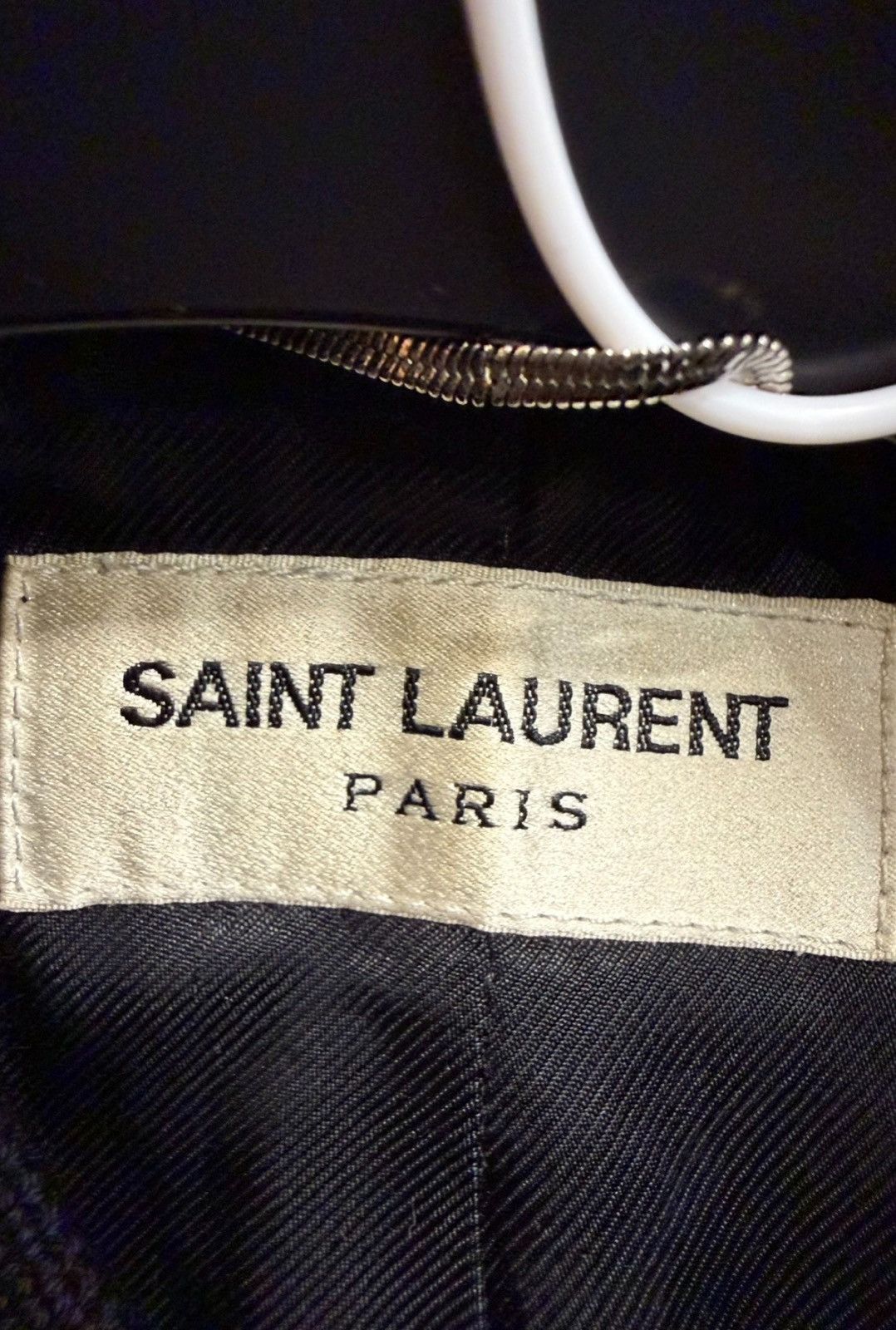 Saint Laurent Paris Saint Laurent 16FW Black & White Wool Varsity Jacket Size US M / EU 48-50 / 2 - 3 Thumbnail