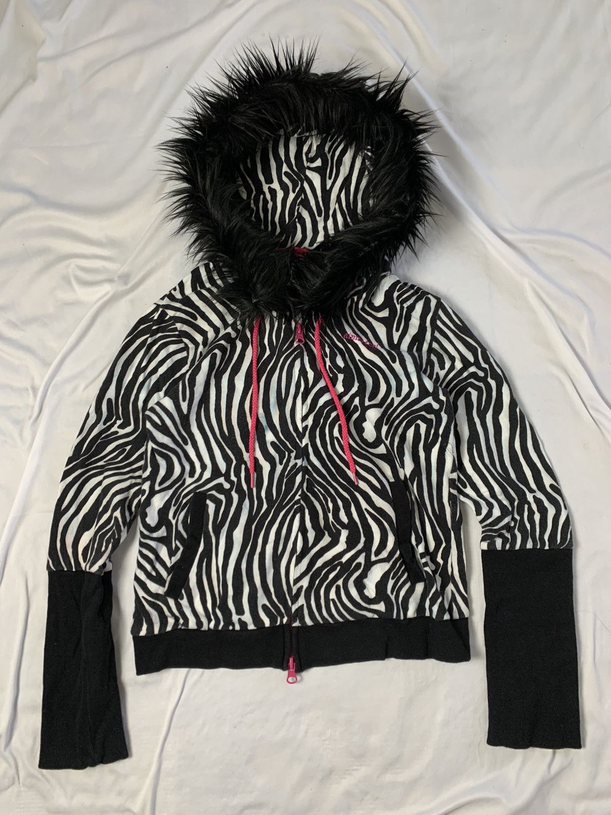Hysteric Glamour Fur hoodie zebra y2k aimerfeel punk grunge Size US S / EU 44-46 / 1 - 1 Thumbnail