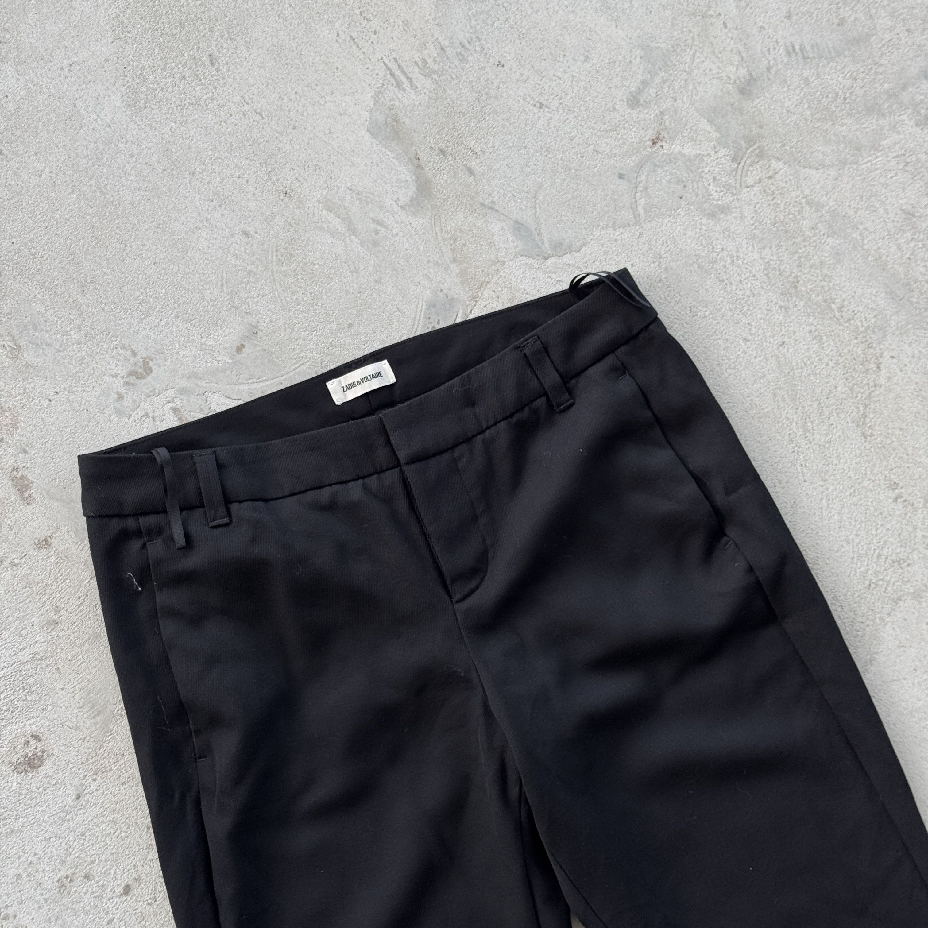 Zadig & Voltaire Zadig Voltaire Prune Wool Casual Tailored Pants Black 38 Size 38" / US 16 / IT 52 - 3 Thumbnail