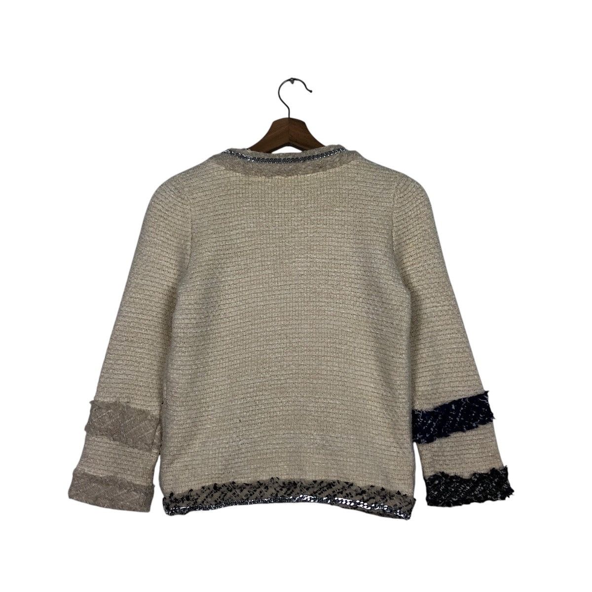 Japanese Brand 📌Vintage Knit Cropped Jacket Tweed Macphee Size M / US 6-8 / IT 42-44 - 9 Thumbnail