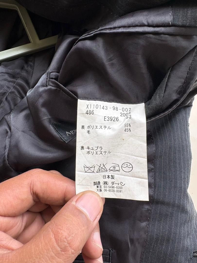 Yohji Yamamoto Vtg Yohji Yamamoto A.a.r Blazer Coat Stripe Design Size US M / EU 48-50 / 2 - 12 Thumbnail