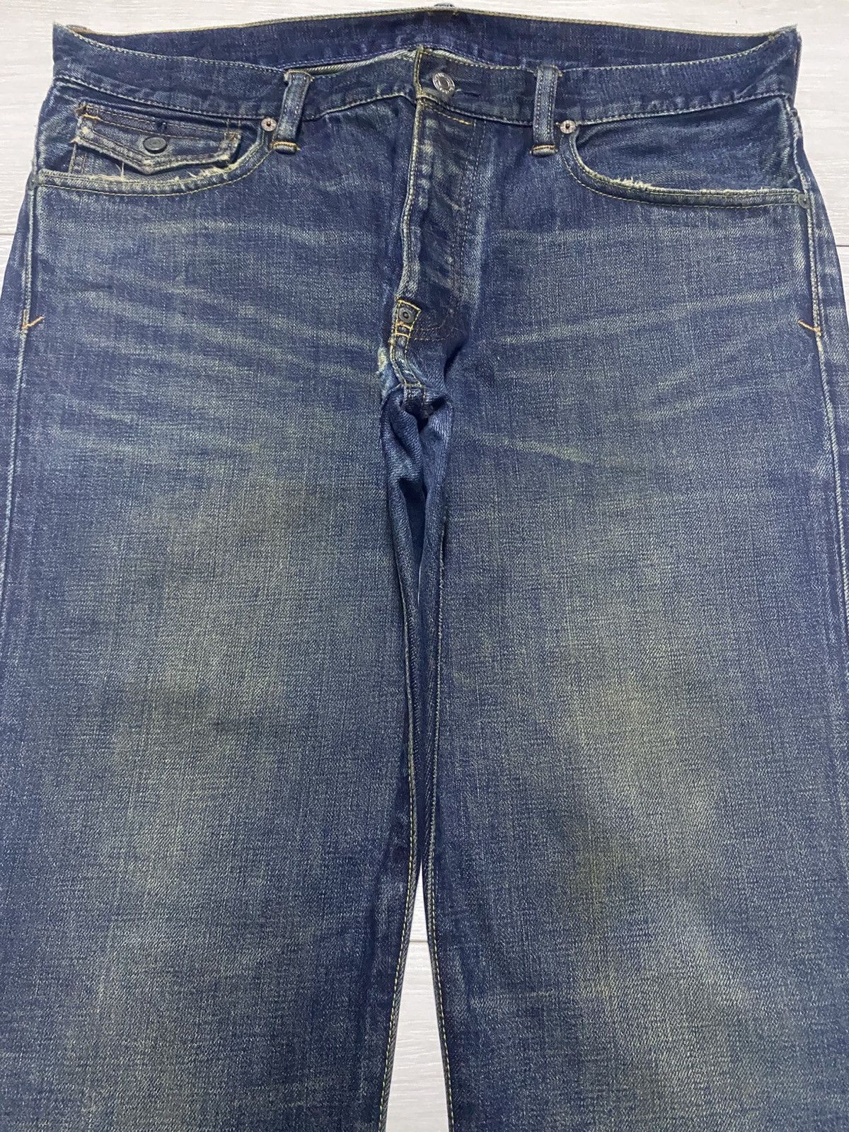 RRL Ralph Lauren Polo Raph Lauren RockLand 320 Flare Bootcut Distressed Jeans Size US 36 / EU 52 - 3 Thumbnail