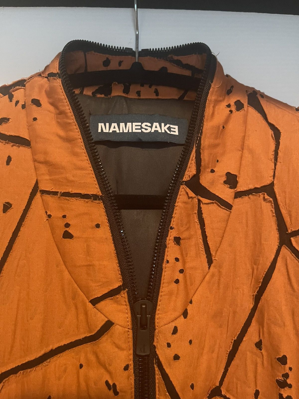 NAMESAKE Orange Giorgio Padded Paneled Bomber Jacket Size US M / EU 48-50 / 2 - 4 Thumbnail
