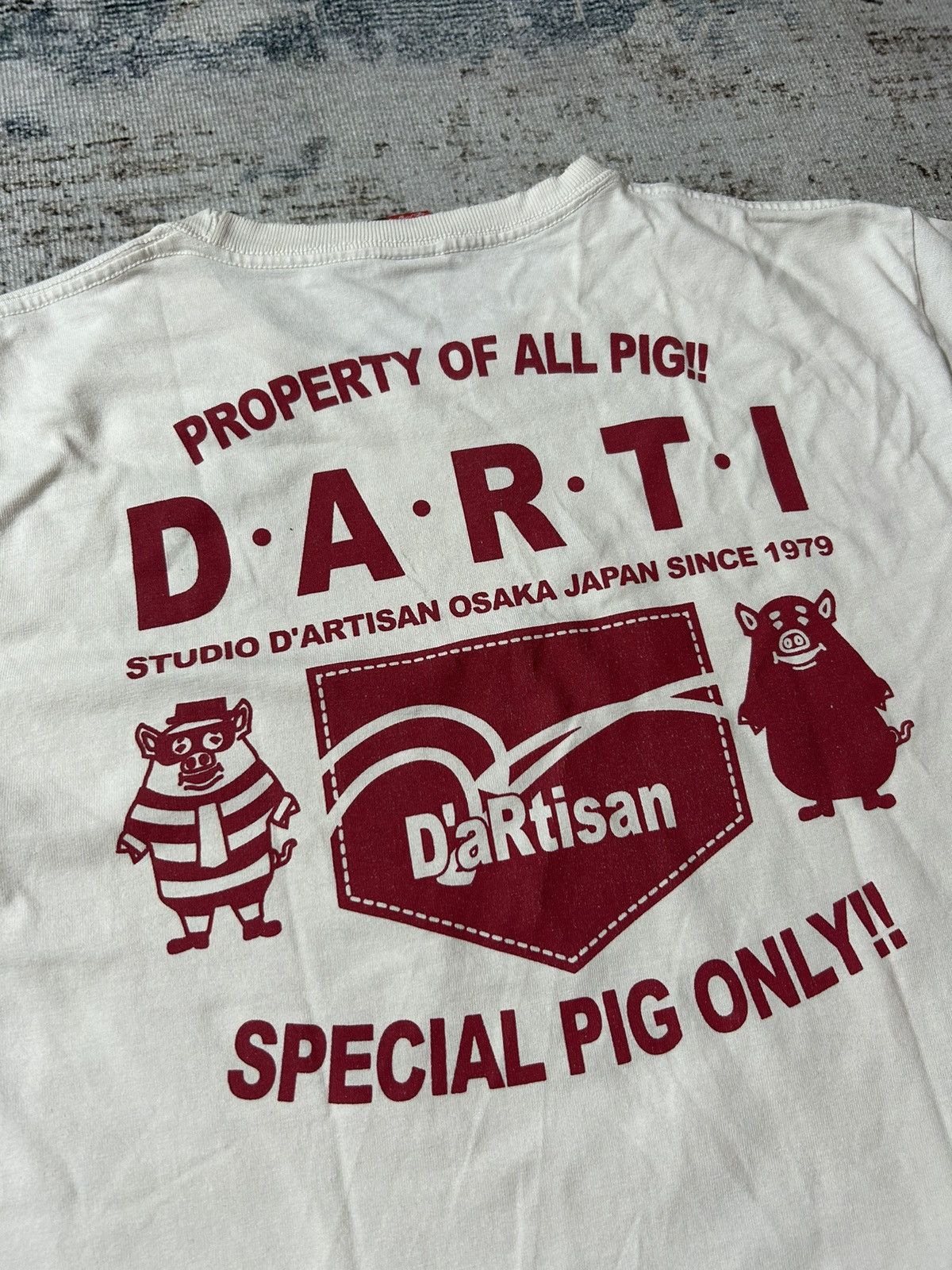 Japanese Brand × Studio D'Artisan × Vintage Vintage Studio D'artisan Special Pig T shirt Size US L / EU 52-54 / 3 - 4 Thumbnail