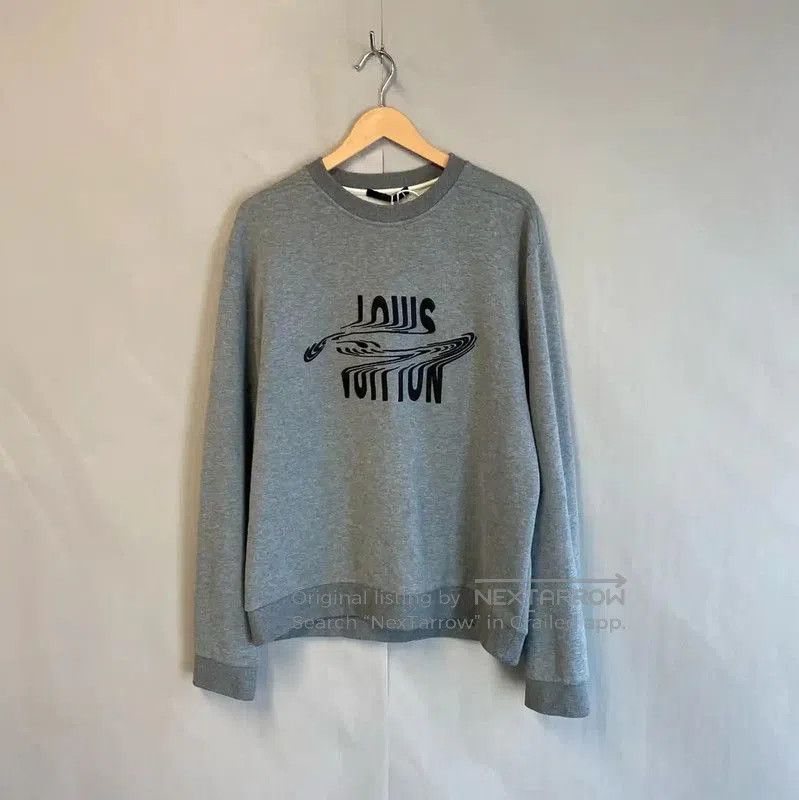 Louis Vuitton Louis Vuitton Gray Cotton Men's Sweatshirt . Size US L / EU 52-54 / 3 - 1 Thumbnail
